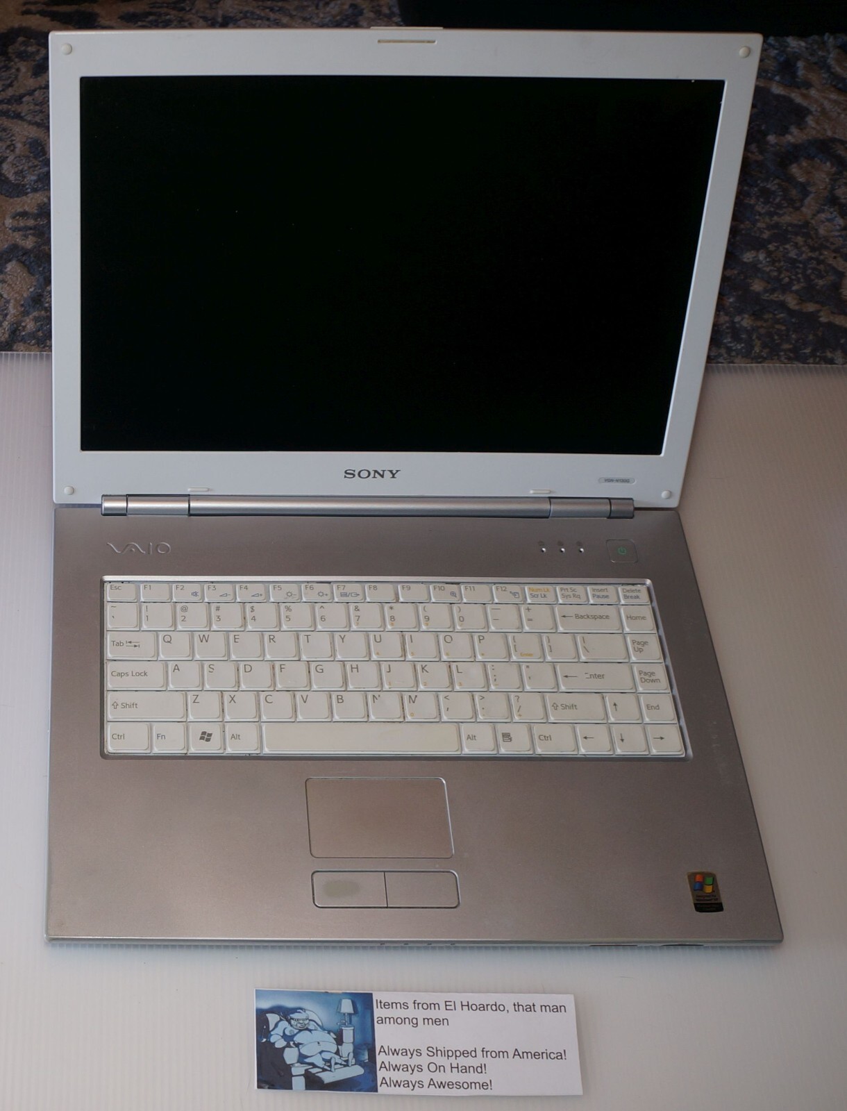 Sony Vaio VGN-N130G PCG-7T1L 1GB ram 80gb hdd 1.6ghz Core Duo Tested READ FIRST