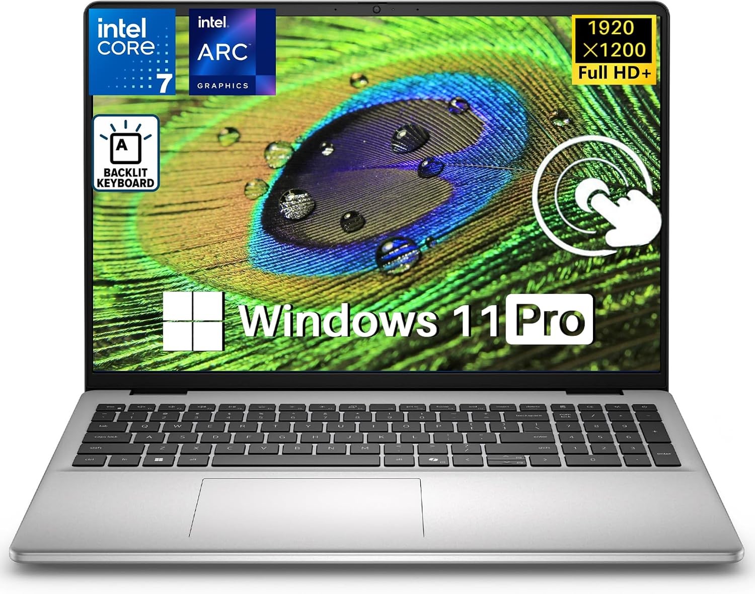 Dell 16 DC16251 FHD+ Touchscreen Laptop, Intel 10-Core Core 7 150U 32 GB 1 TB
