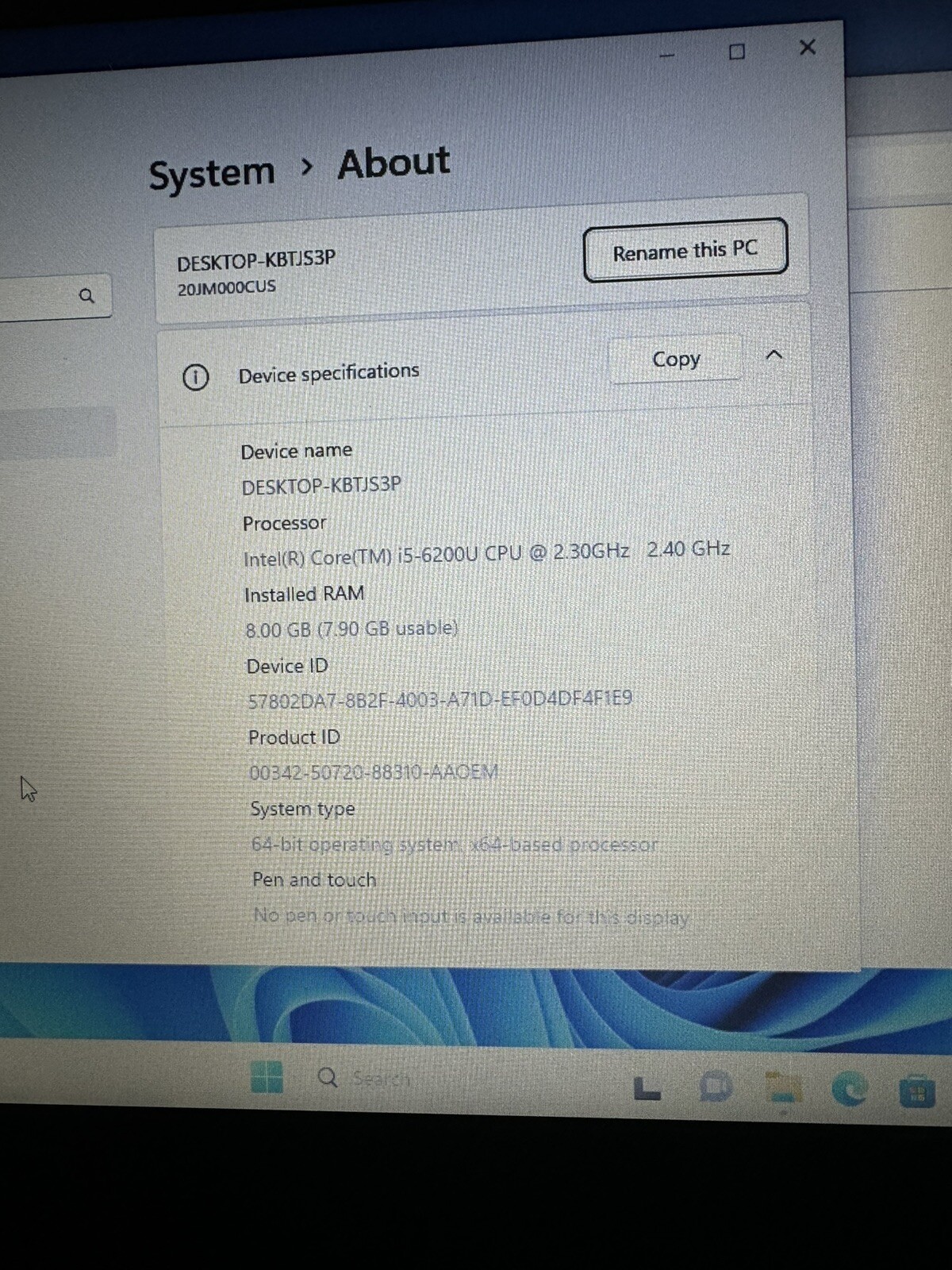Lenovo ThinkPad T470 14″ Intel i5-6200U 2.30GHz 8GB RAM 500GB
