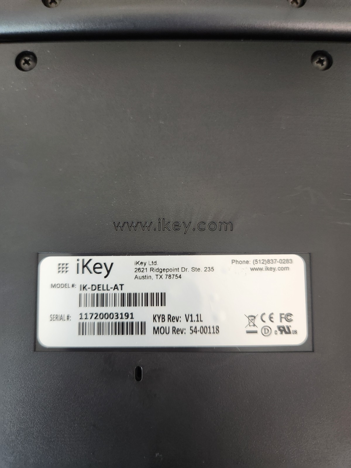 Dell Latitude 7220 Rugged Tablet 16GB 256GB LTE GPS w/ iKey IK-DELL-AT Keyboard