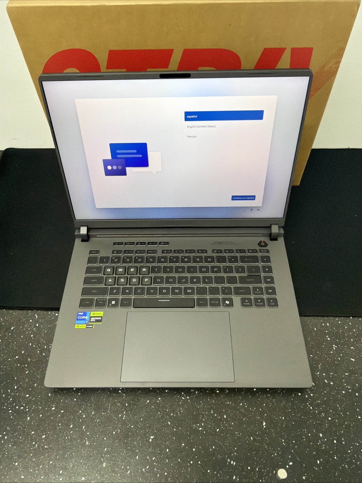 ASUS ROG STRIX G16 G615J 16″ i7-14650HX 16GB DDR5 1TB SSD NVIDIA RTX 5060 W11H