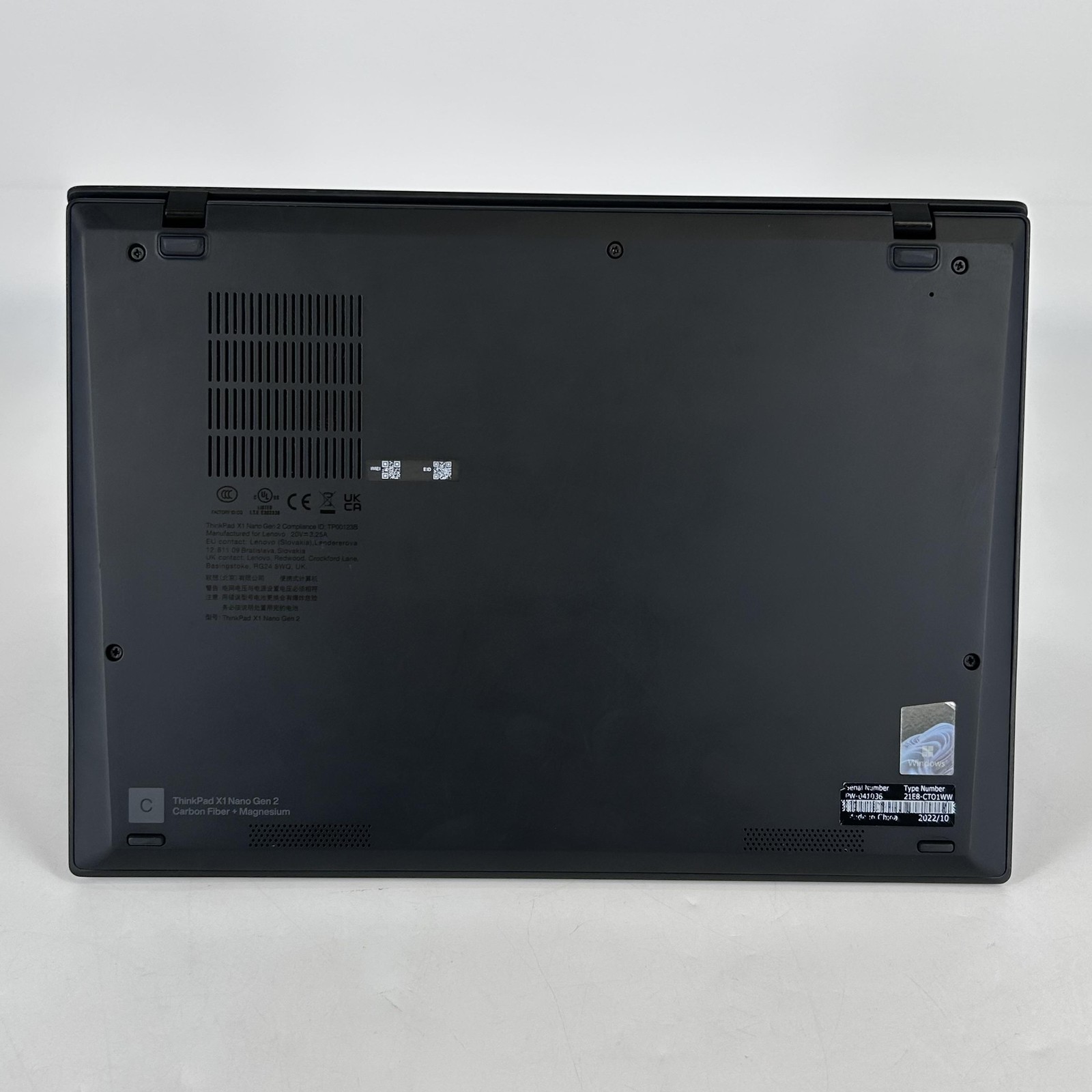 Lenovo ThinkPad X1 Nano Gen 2 13 FHD+ TOUCH 1.8 GHz i7-1280P 32GB 1TB SSD Good