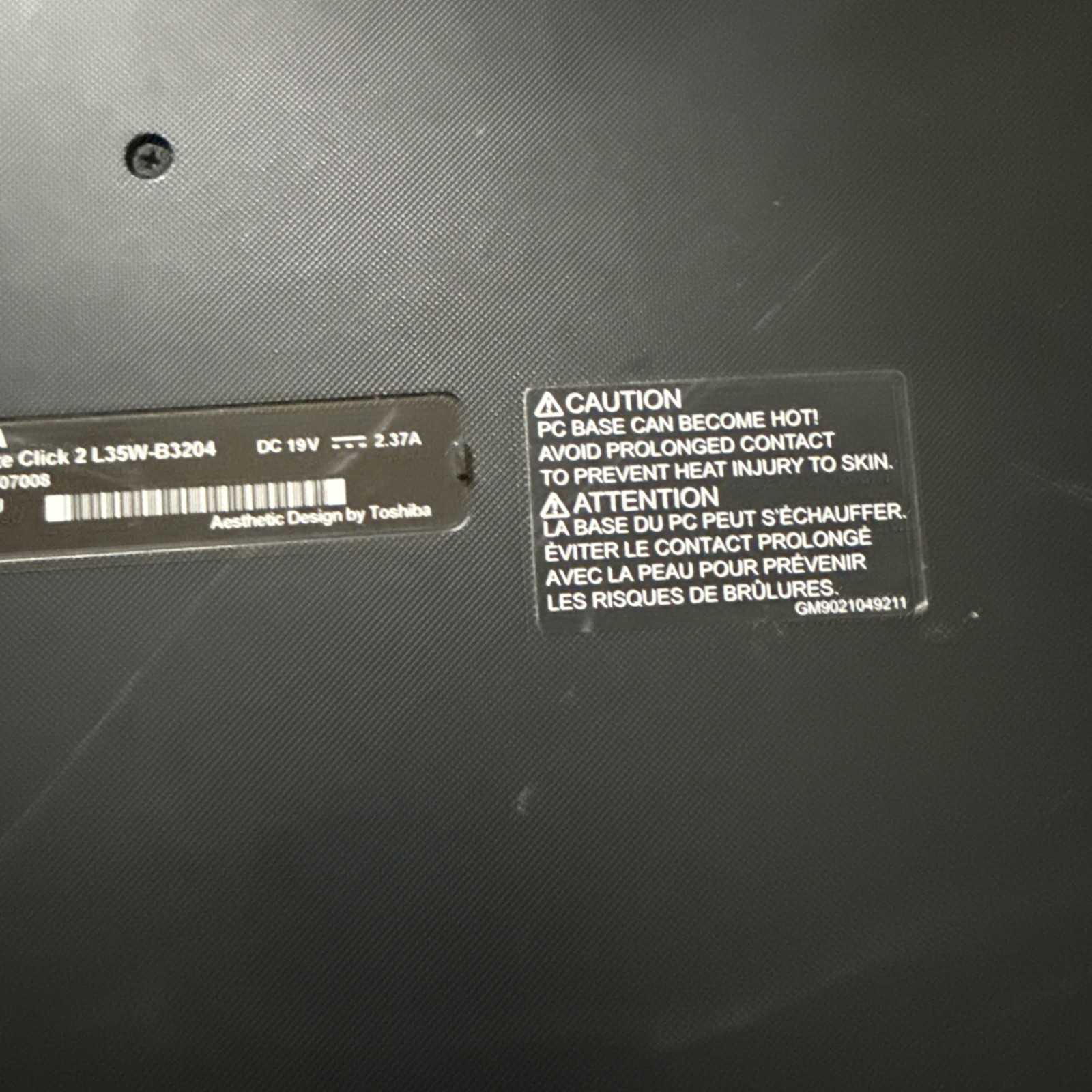 Toshiba Satellite Click 2 Pro P35W-B3204 Intel Core i5-4210u Laptop Tablet