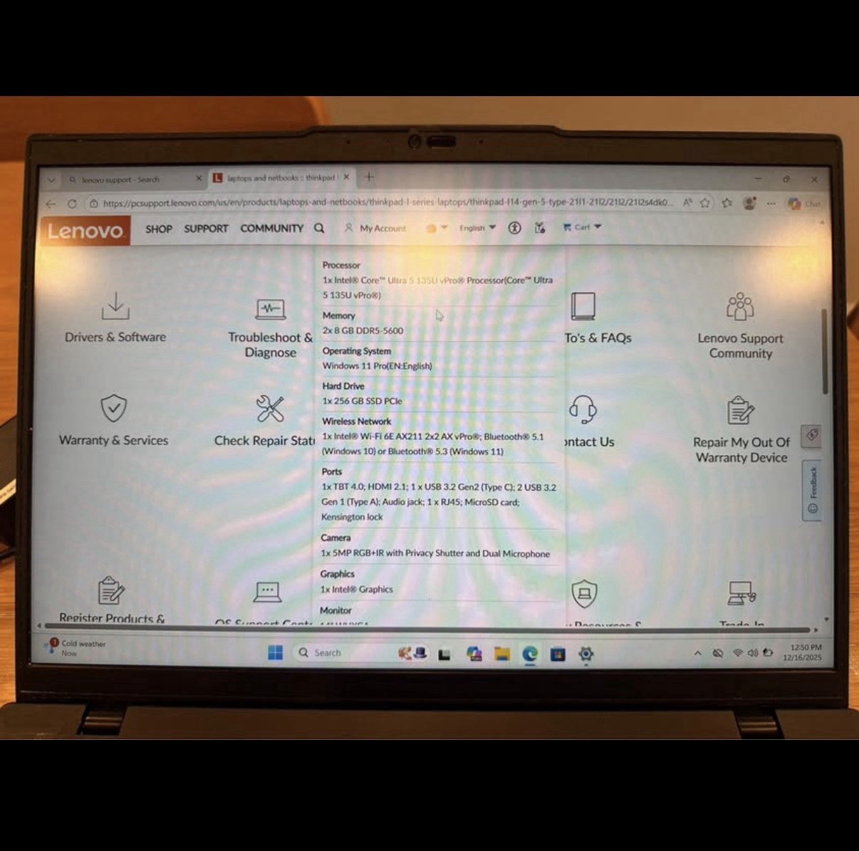 2 years Warranty Lenovo ThinkPad L14 14″ Intel Core Ultra 5 16GB RAM 256GB SSD