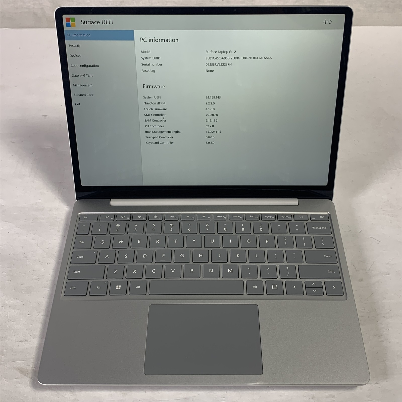 Microsoft Surface Laptop Go 2 12.4″ i5-1135G7 2.4GHz 16GB 256GB NVMe SSD – Win11