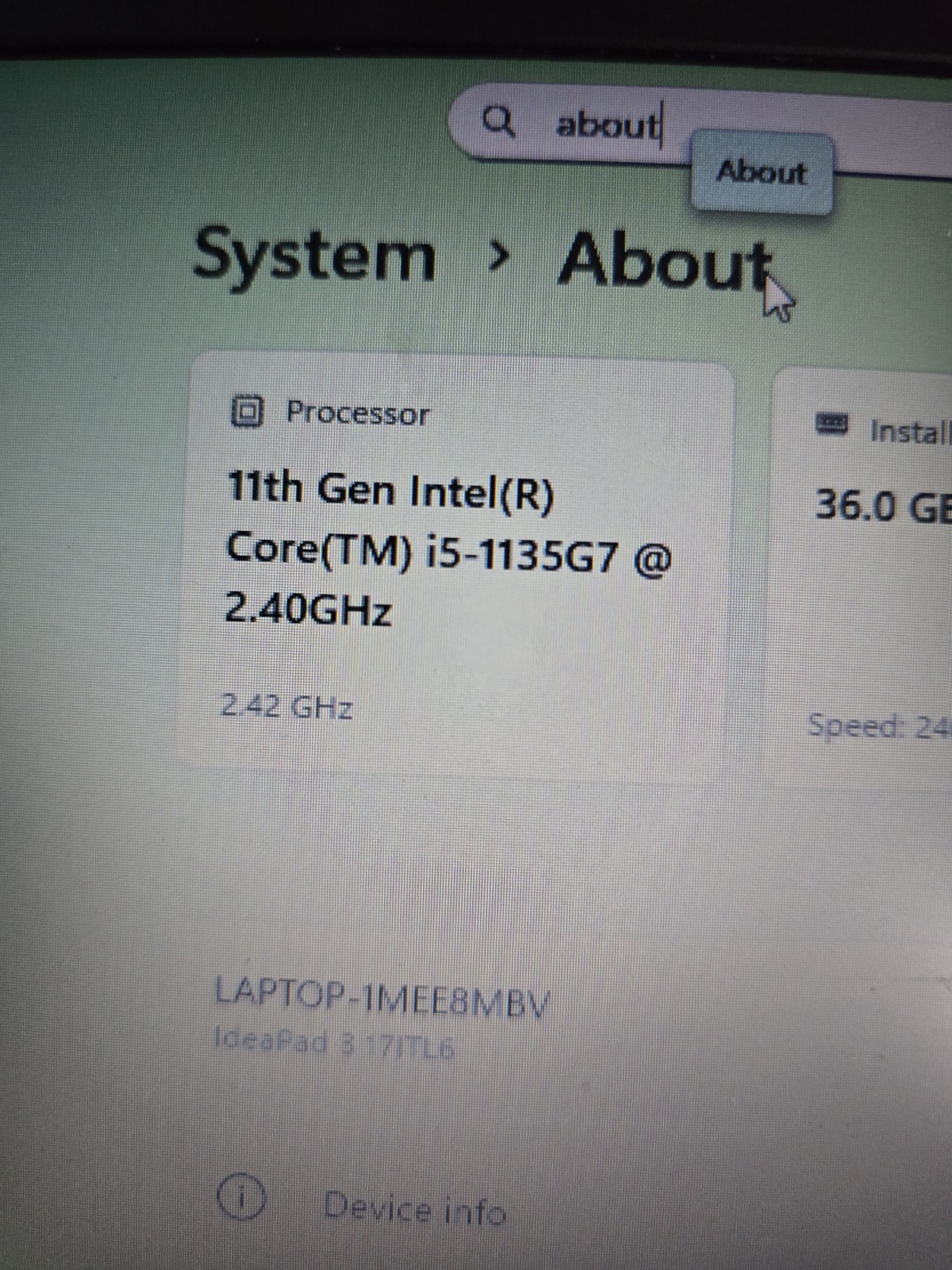 Lenovo IdeaPad 3 17ITL6 i5-1135G7 36GB RAM 1TB SSD Win 11 Laptop w/ Charger