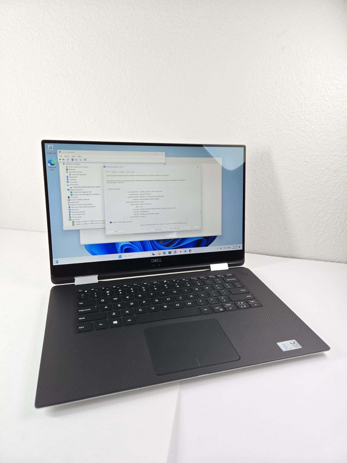 DELL Precision 5530 2-in-1 i7-8706G 3.1GHz 16Gb RAM 256Gb NVMe Touch Pro WX Vega