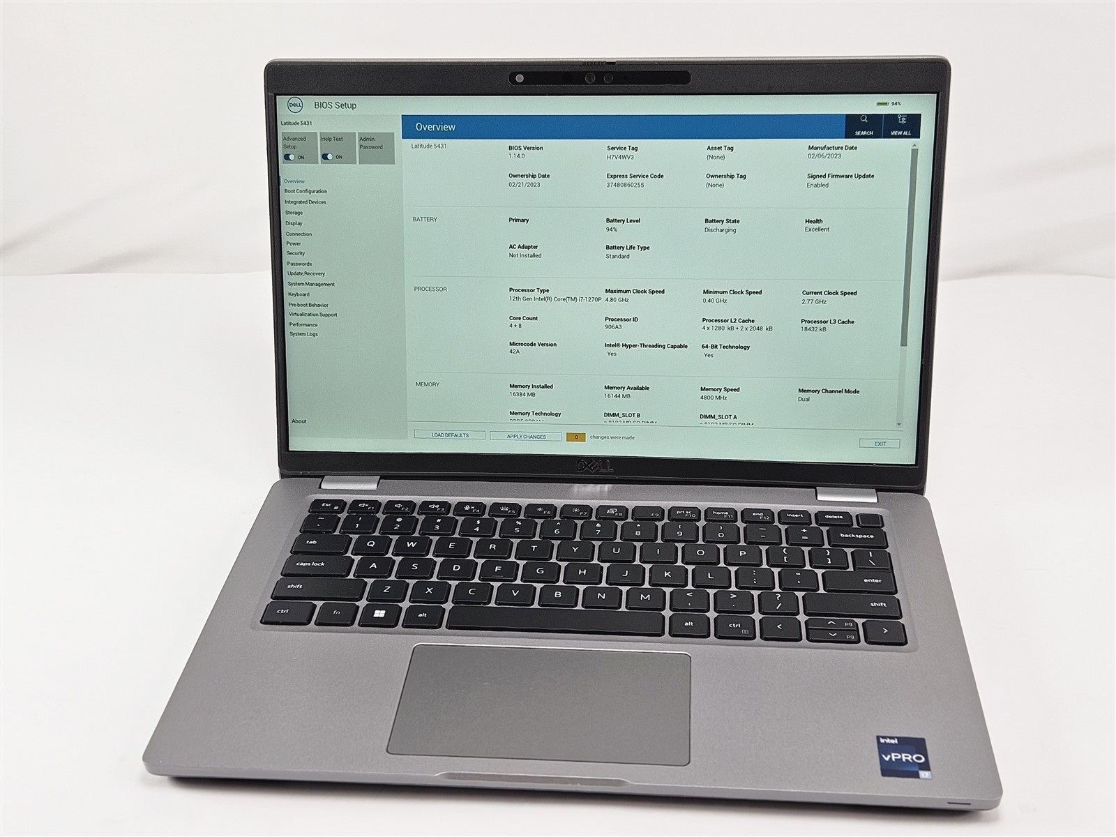Dell Latitude 5431 i7-1270P 2.2GHz 256GB SSD 16GB 14″ Thunderbolt 4