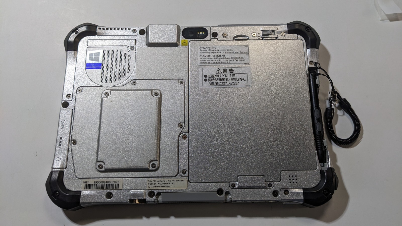 Panasonic Toughpad FZ-G1, Intel Core i5-4310U 2.0GHz, 8GB, 256GB SSD *WHITE BOX