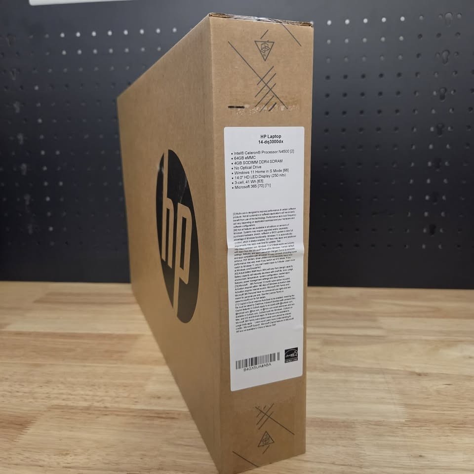 HP 14″ HD Laptop Intel Celeron N4500 4GB RAM 64GB eMMC Windows 11