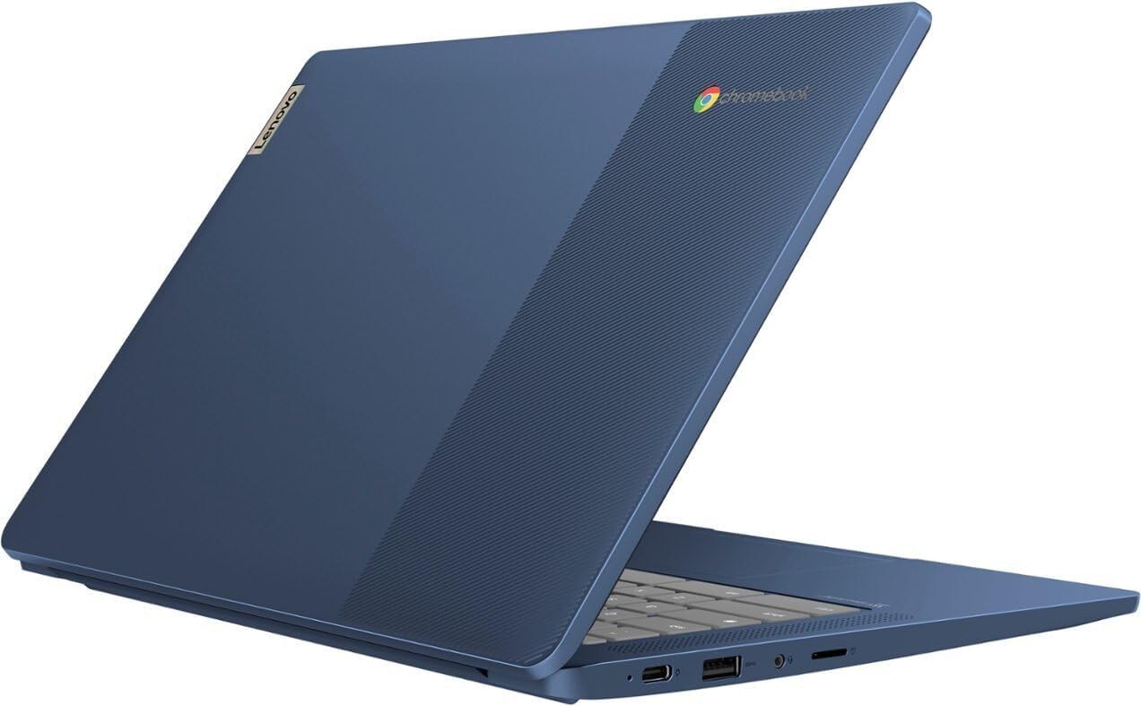 Lenovo IdeaPad Slim 3 Chromebook – 14″ FHD Touchscreen 64GB eMMC, 4GB RAM, Blue