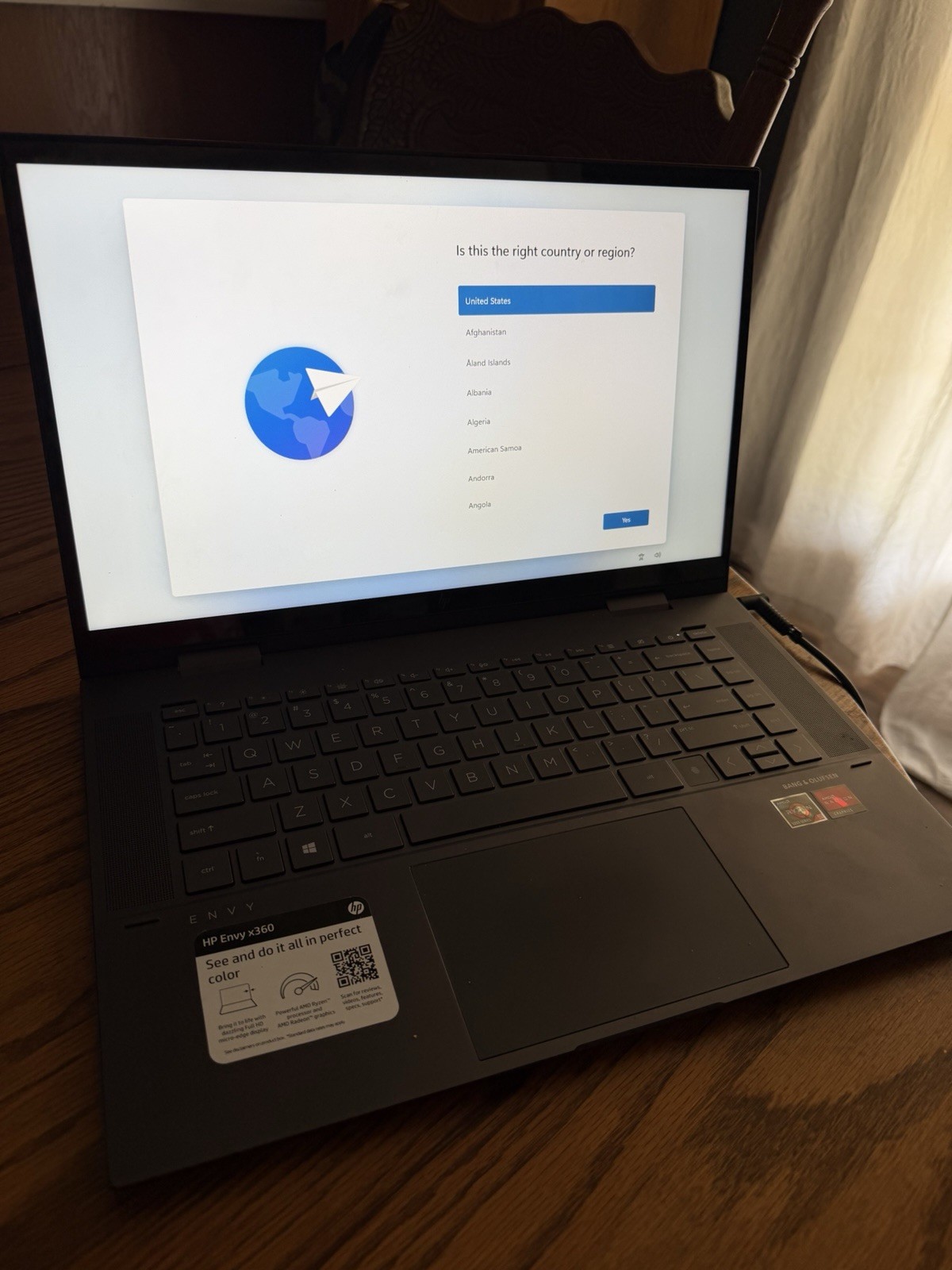 HP Envy X360 Convertible Laptop 8GB 256GB 5500u Intel Core