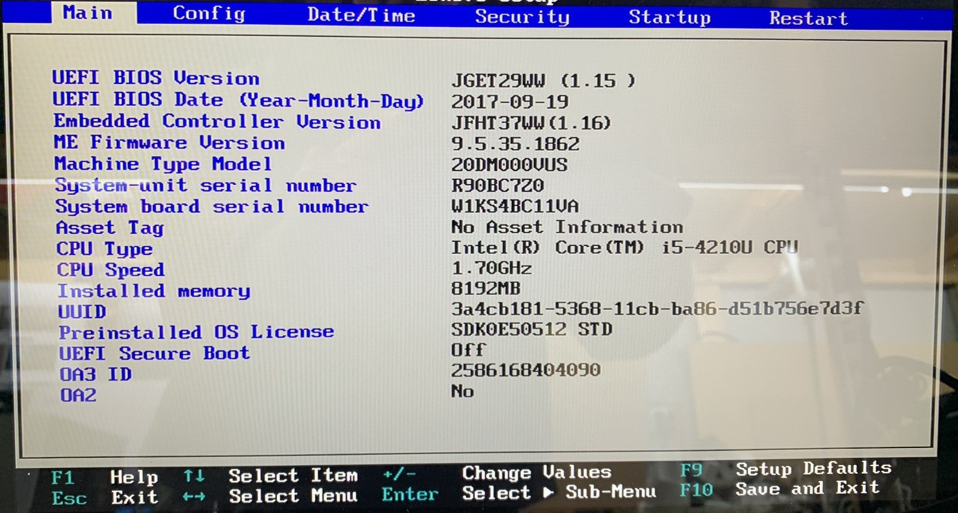Lenovo ThinkPad Yoga 14” Intel Core i5-4210U@1.70GHz 8GB DDR3 RAM NO HDD/SSD/OS