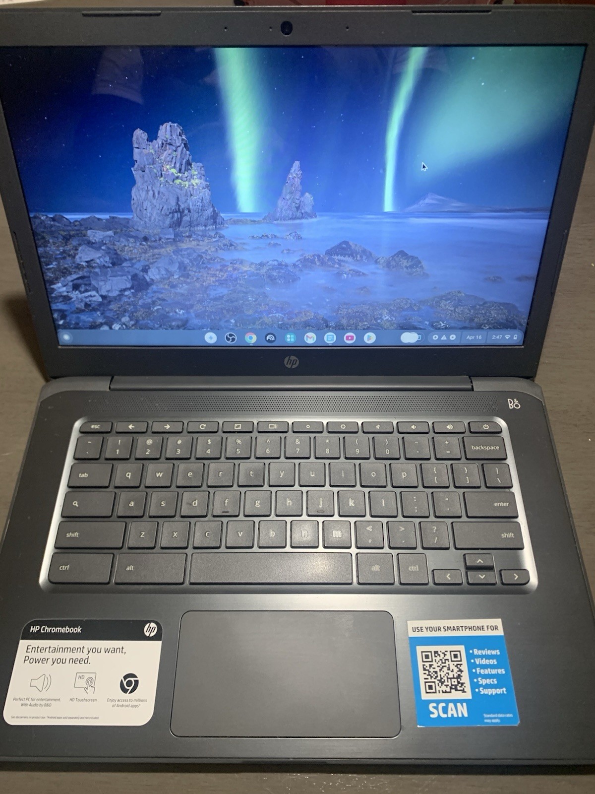 HP Chromebook 14 AMD A4-9120 1.50GHz 32GB eMMC 4GB Chrome OS Laptop