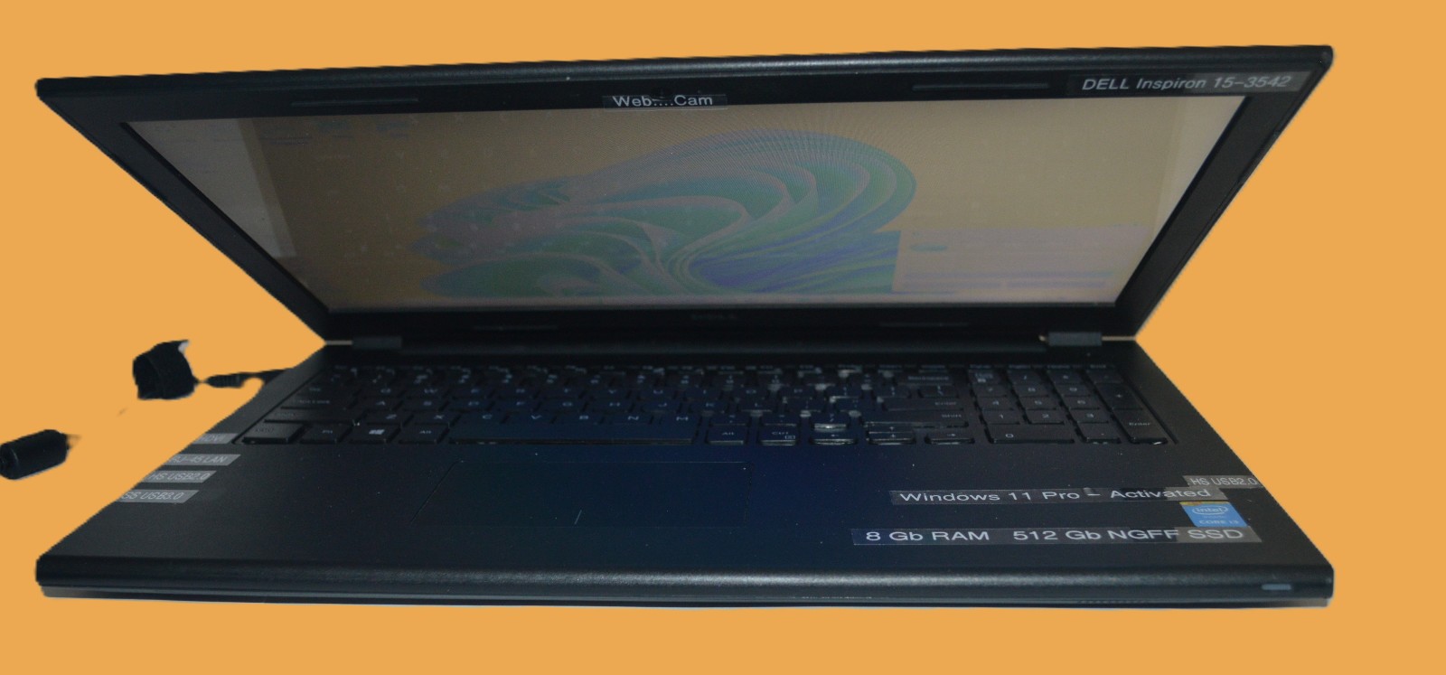 Dell Inspiron 3542,15.6″,W11Pro Ai,i3-4005U@1.7Ghz,8Gb RAM 512Gb SSD,USB,WiFi,Bt