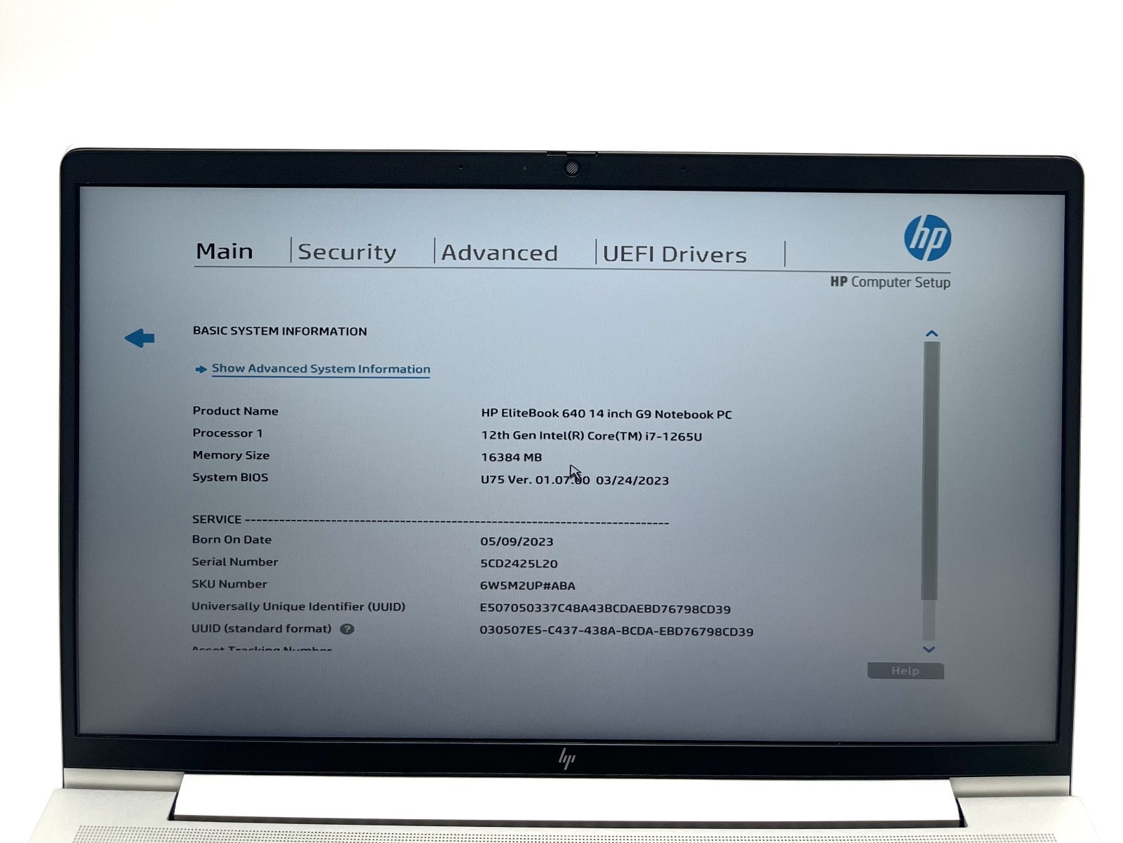 HP EliteBook 640 G9 14″ i7-1265U 16GB RAM 256GB SSD Business Laptop