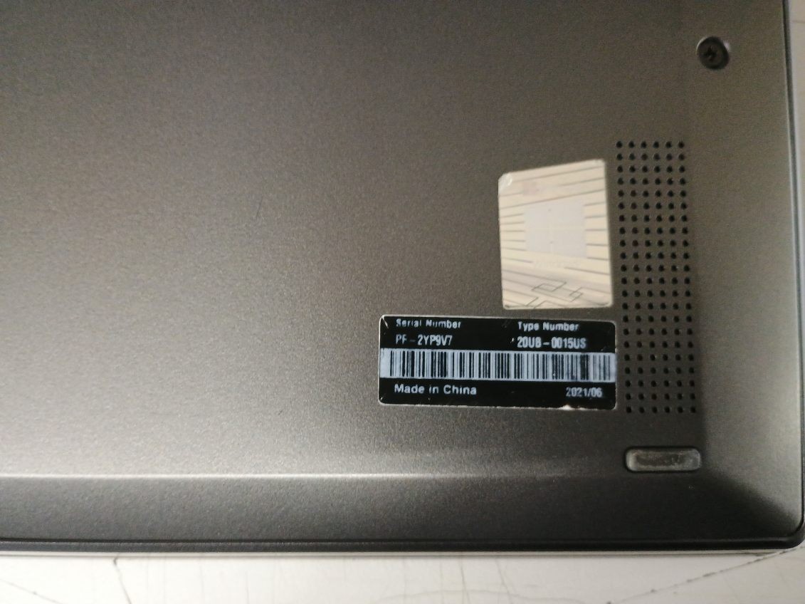 Lenovo ThinkPad X1 Yoga 5th Gen 20UB i7 AS-IS for Parts & Non-Functional