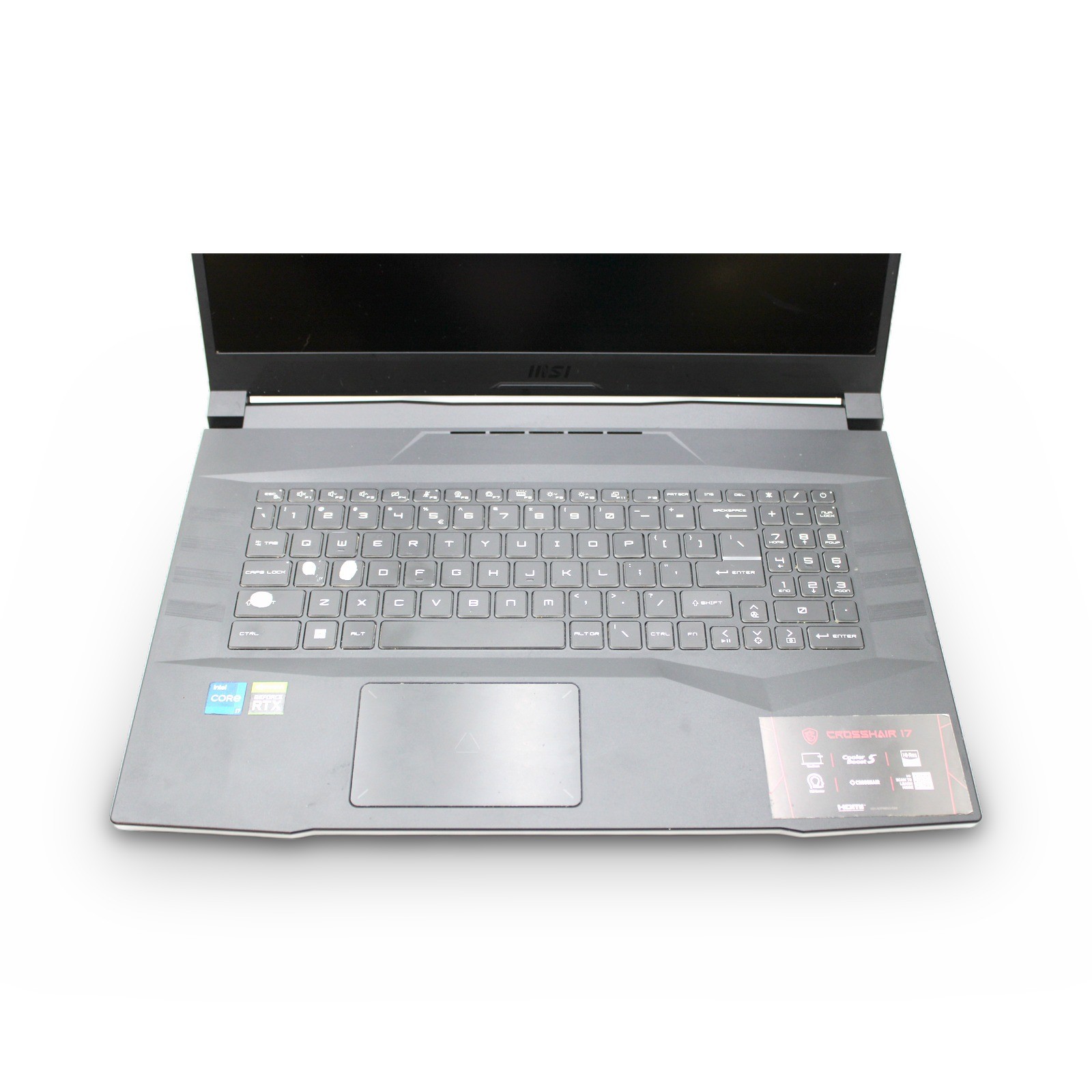MSI Crosshair 17 17.3in i7-11800H 16GB 256GB RTX 3060 Grade C No OS, Pwr Cord