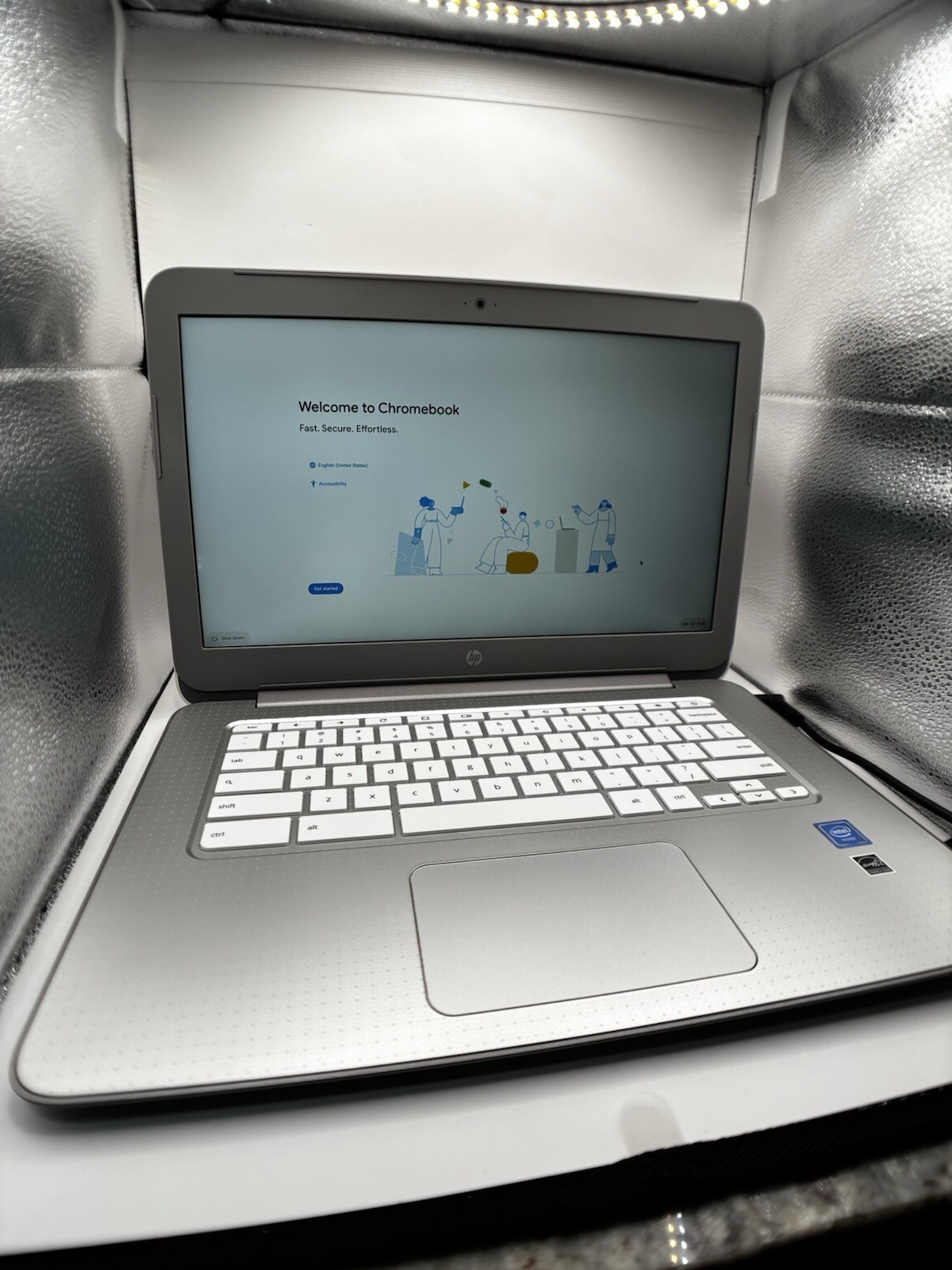 Pre-Owned HP Chromebook 14-a045wm 14″ Inch Display Intel Celeron Processor 4GB