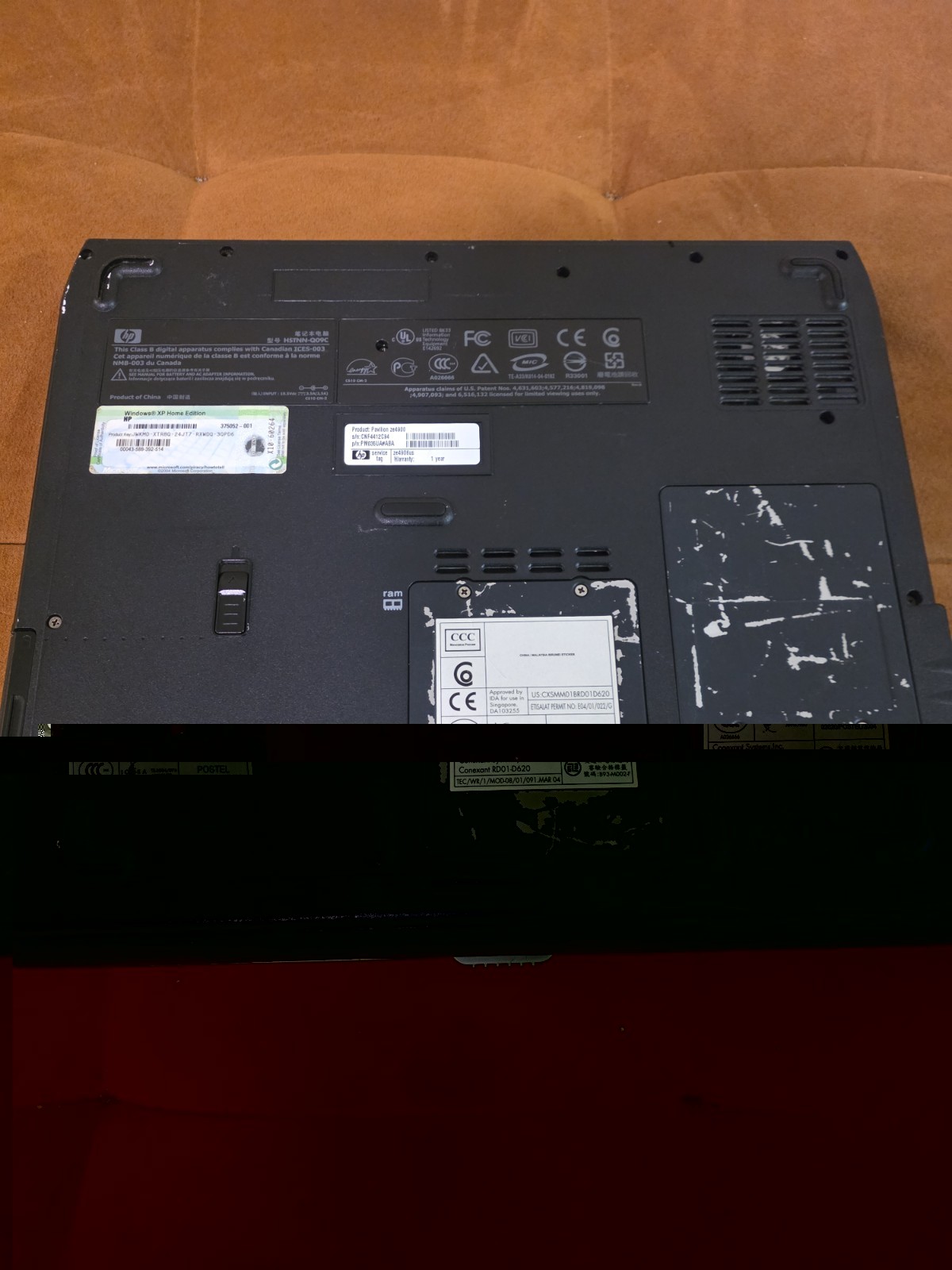 HP Pavilion ze4900 15in Laptop Celeron M 1.40GHz 256MB 40GB HDD XP Home