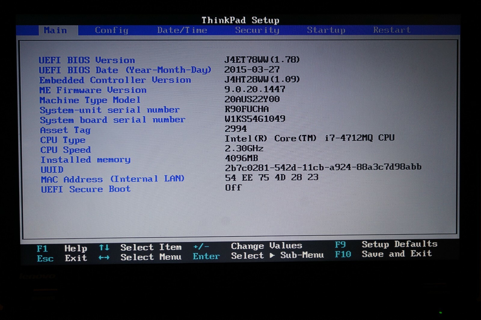 ^ Lenovo ThinkPad L540 i7-4712MQ @ 2.3GHz 15.6″ 4GB Ram No HD #C1273