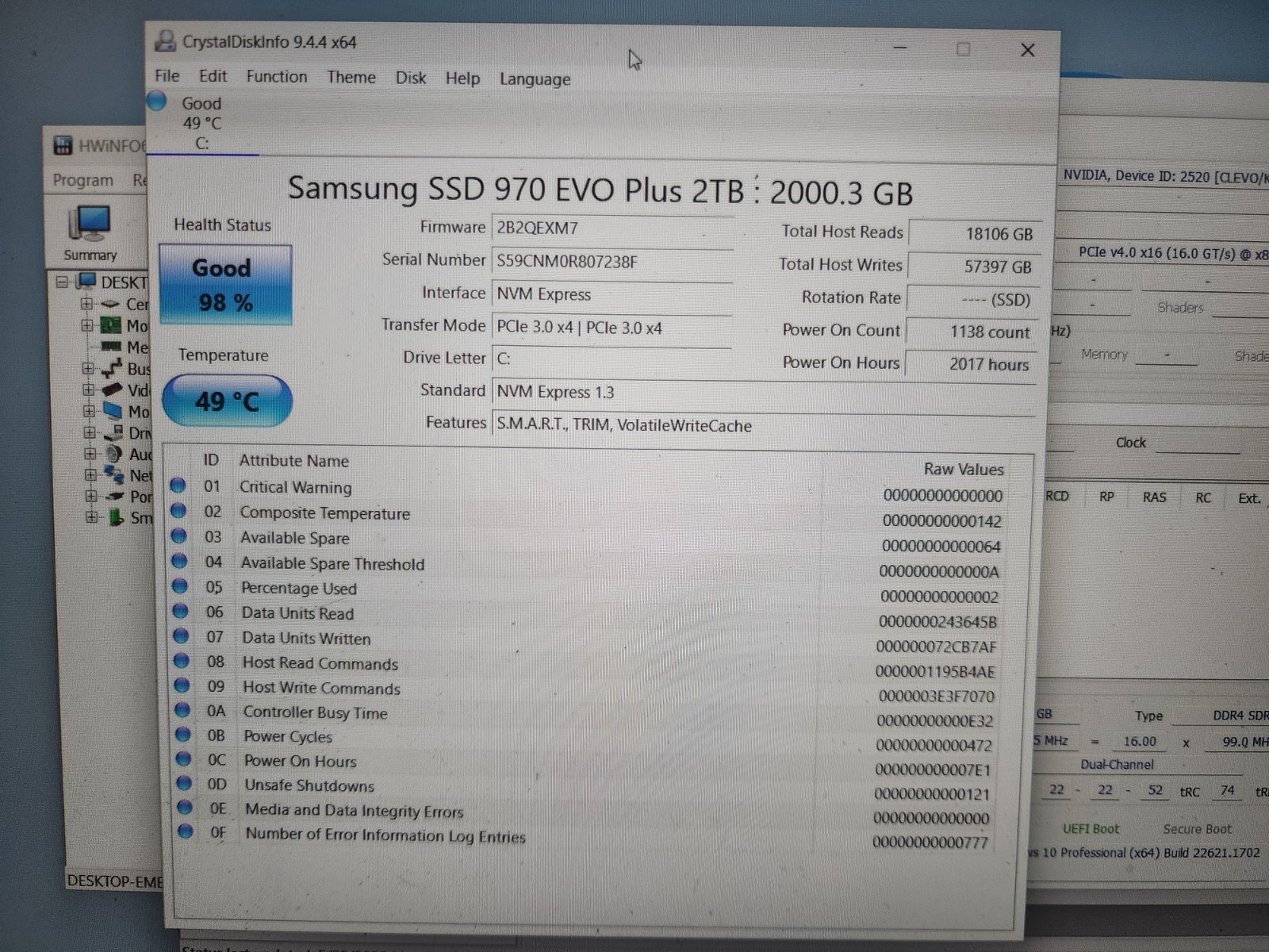 System76 Kudu6 Amd Ryzen 9 5900HX@3.30ghz 64gb Ram 2tb Nvme Ssd Nvidia Rtx 3060