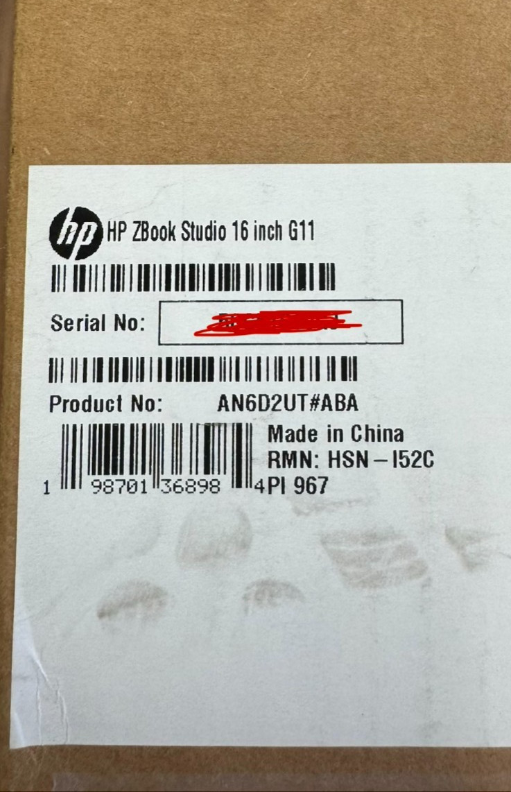 HP ZBook Studio G11 16 Laptop 4K 120HZ Ultra 7 32GB 1TB RTX A1000 ADA -Warranty