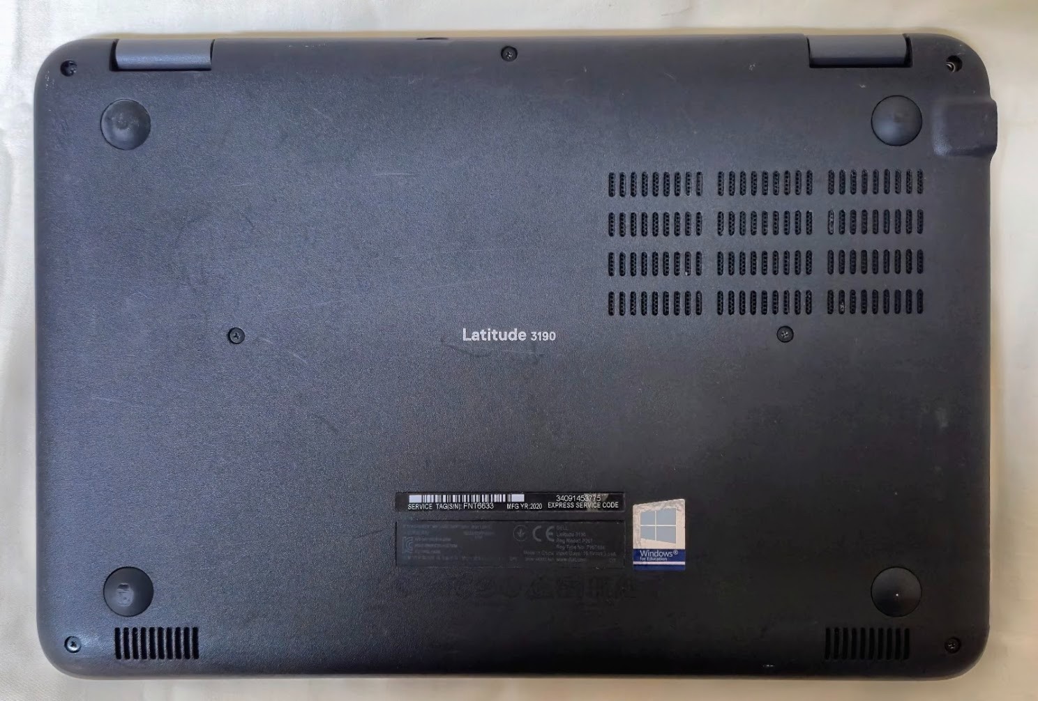 Dell Latitude 3190 11.6″ Laptop Intel Celeron N4120 4GB RAM 128GB SSD No Battery