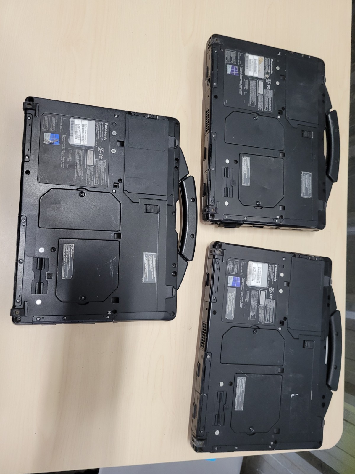 Lot of 3 Panasonic Toughbook CF-53 i5-4310U Laptops 4-8Gb Ram 160-750gb Hdd