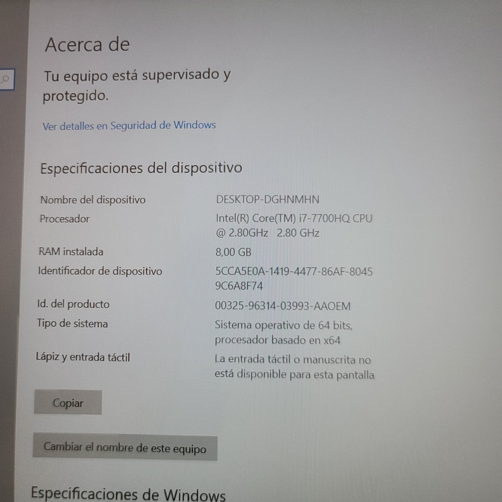 PREDATOR G9-593 GAMING LAPTOP CORE i7-7700HQ 8GB RAM GTX 1060