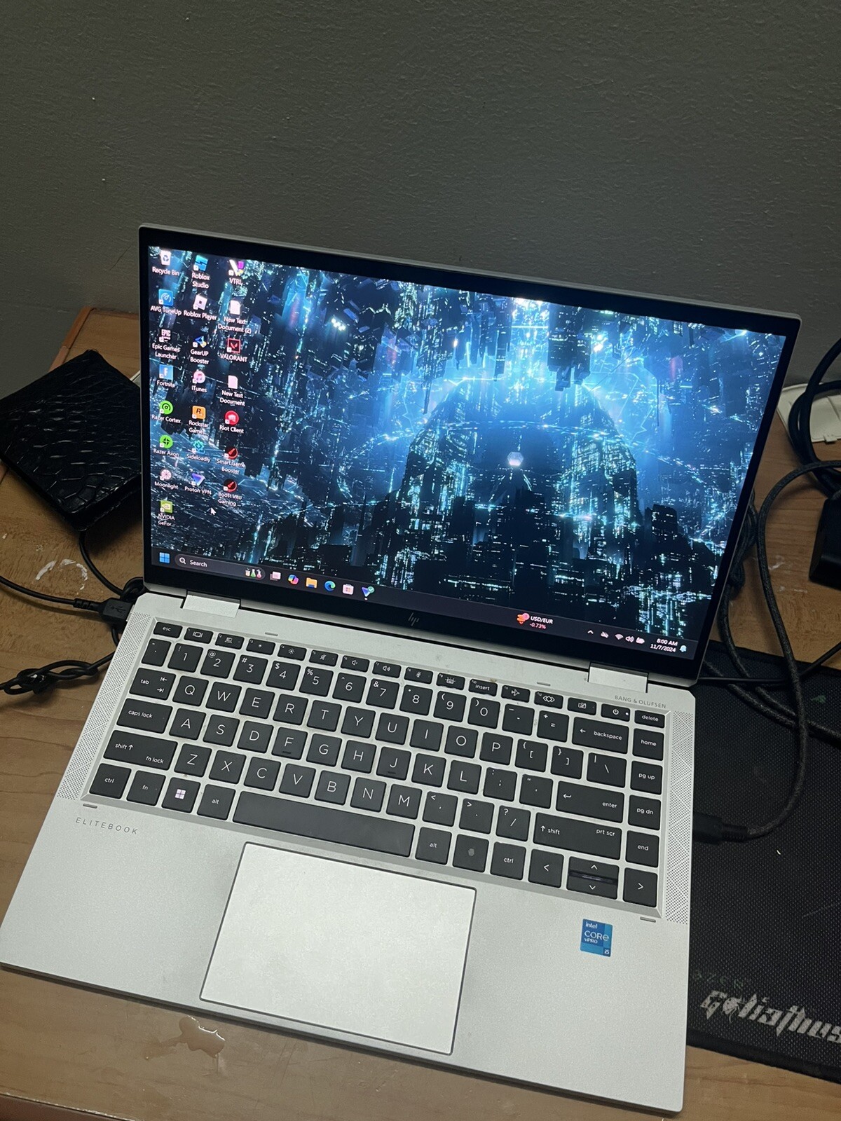 HP EliteBook x360 1040 G8 14″ (256GB SSD, Intel Core i5 11th Gen., 4.40 GHz,…
