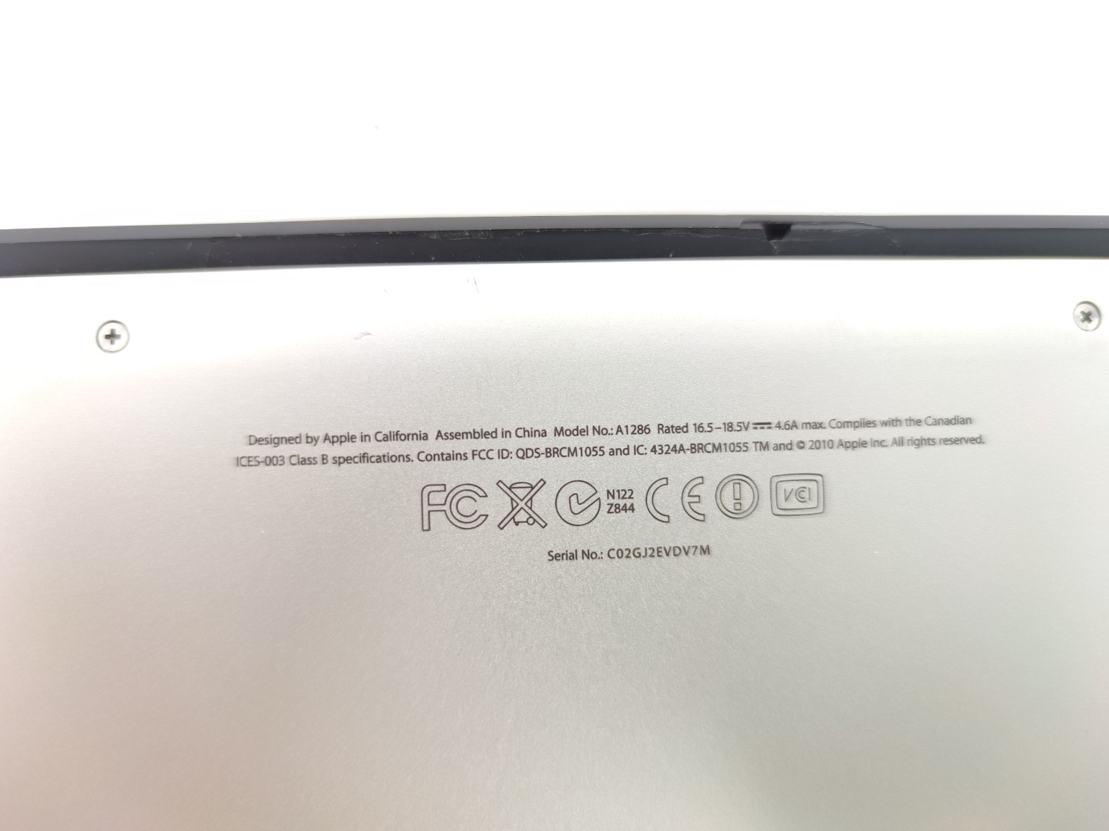 APPLE MACBOOK PRO 15 A1286 2011 I7 PARTS DISPLAY KEYBOARD ICON BAN USED