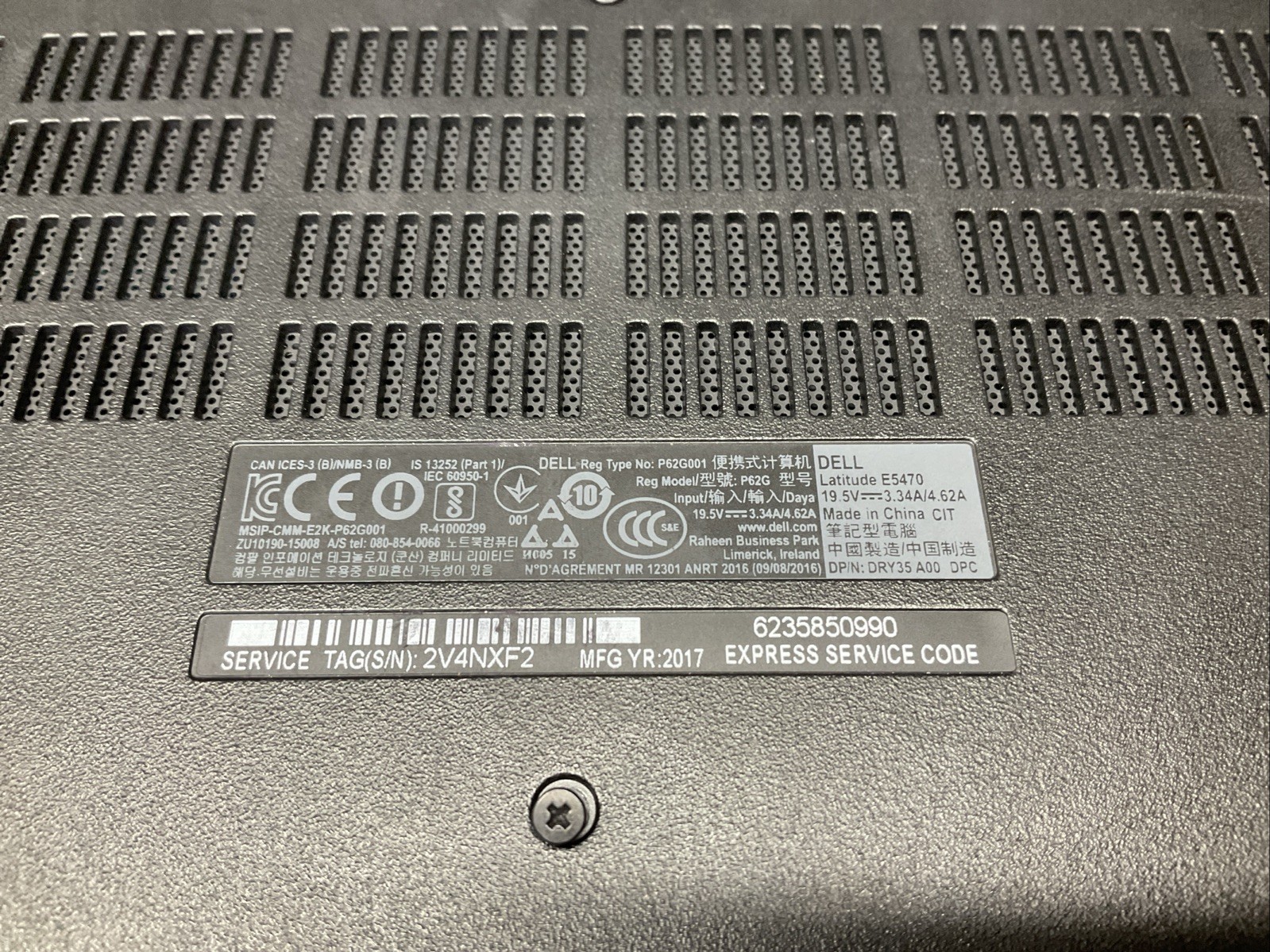 Latitude E5470 / i5 6th / No RAM Laptop Notebook PC / B3N