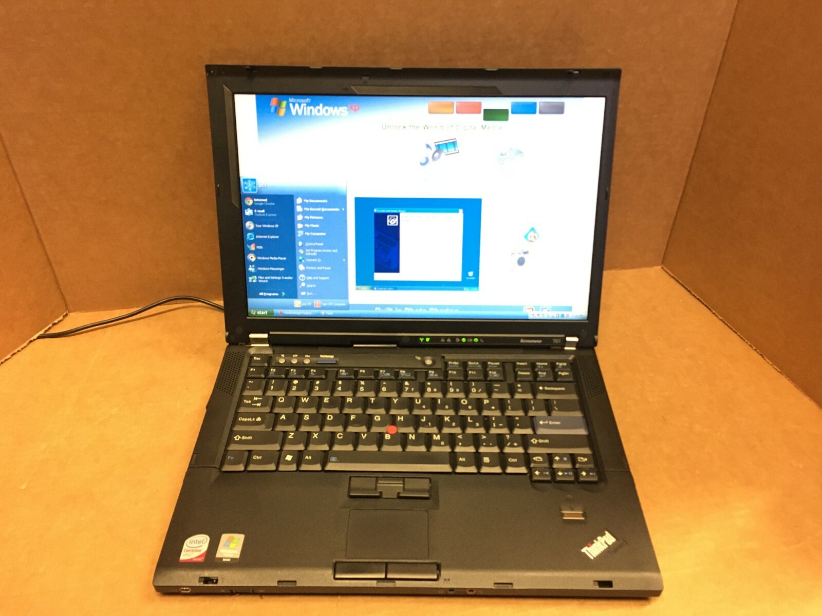 IBM Lenovo ThinkPad T61 14″IN LCD T7300 2.00GHz 2GB RAM 80GB HDD Windows XP PRO