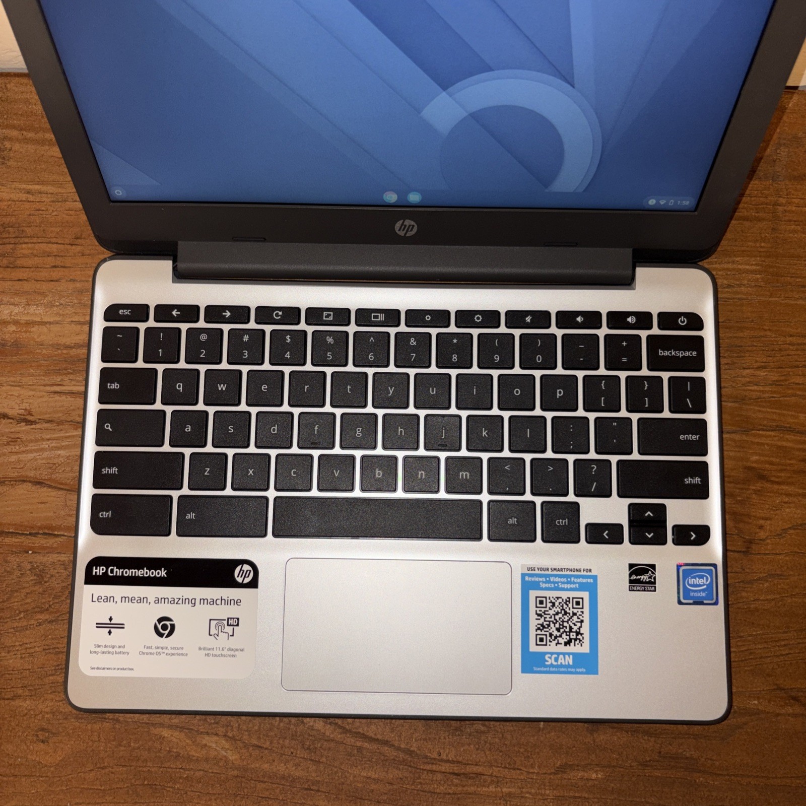 HP Chromebook 11A G8 EE Laptop 11.6″ AMD A4-9120 4GB 32G – NO CHARGER