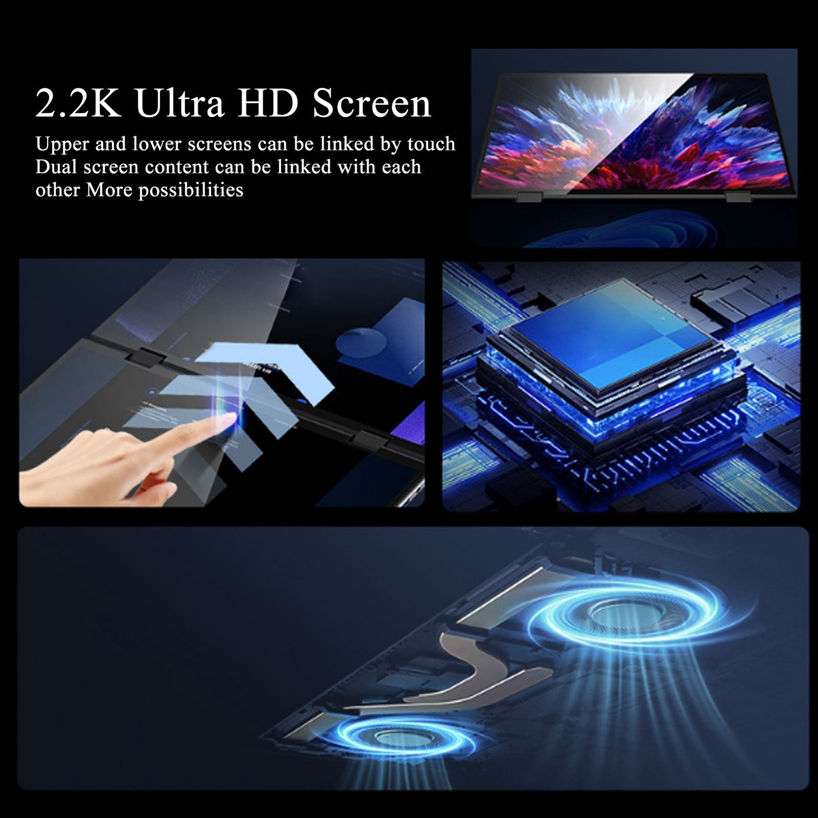 Dual Touchscreen Laptop 360° Flip For Versatile Usage Recommended