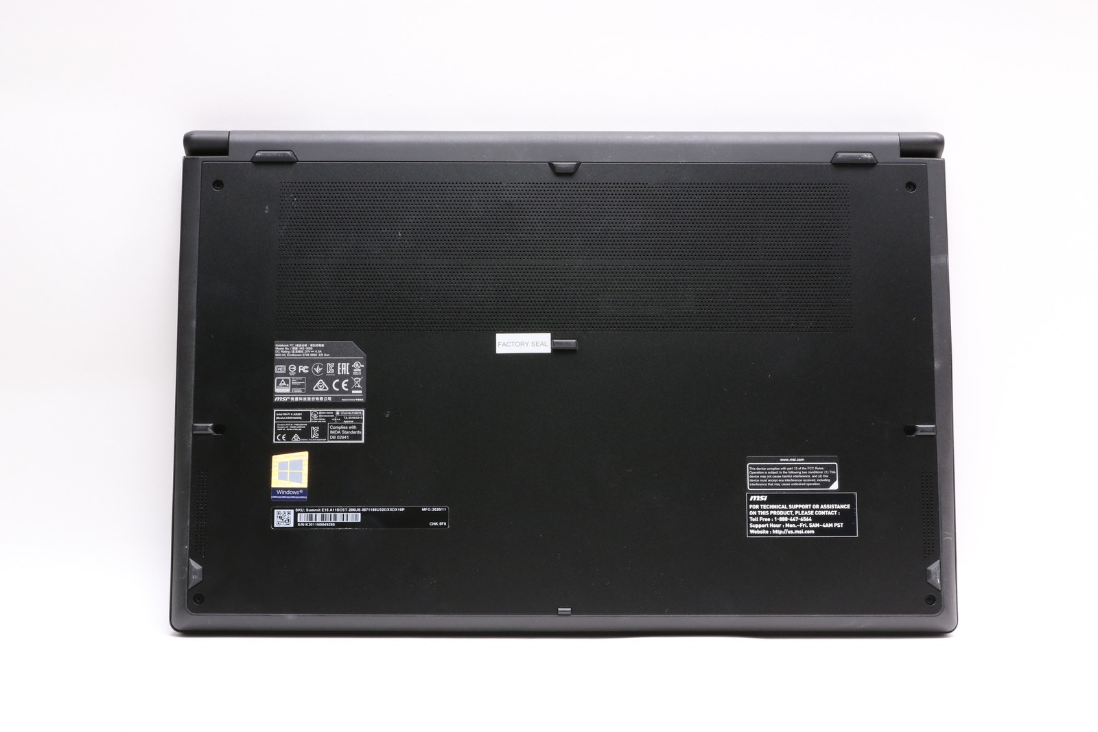 15″ MSI Summit E15 A11scst, i7-1185G7, 32GB, 1TB SSD, GTX 1650 Ti with Max-Q