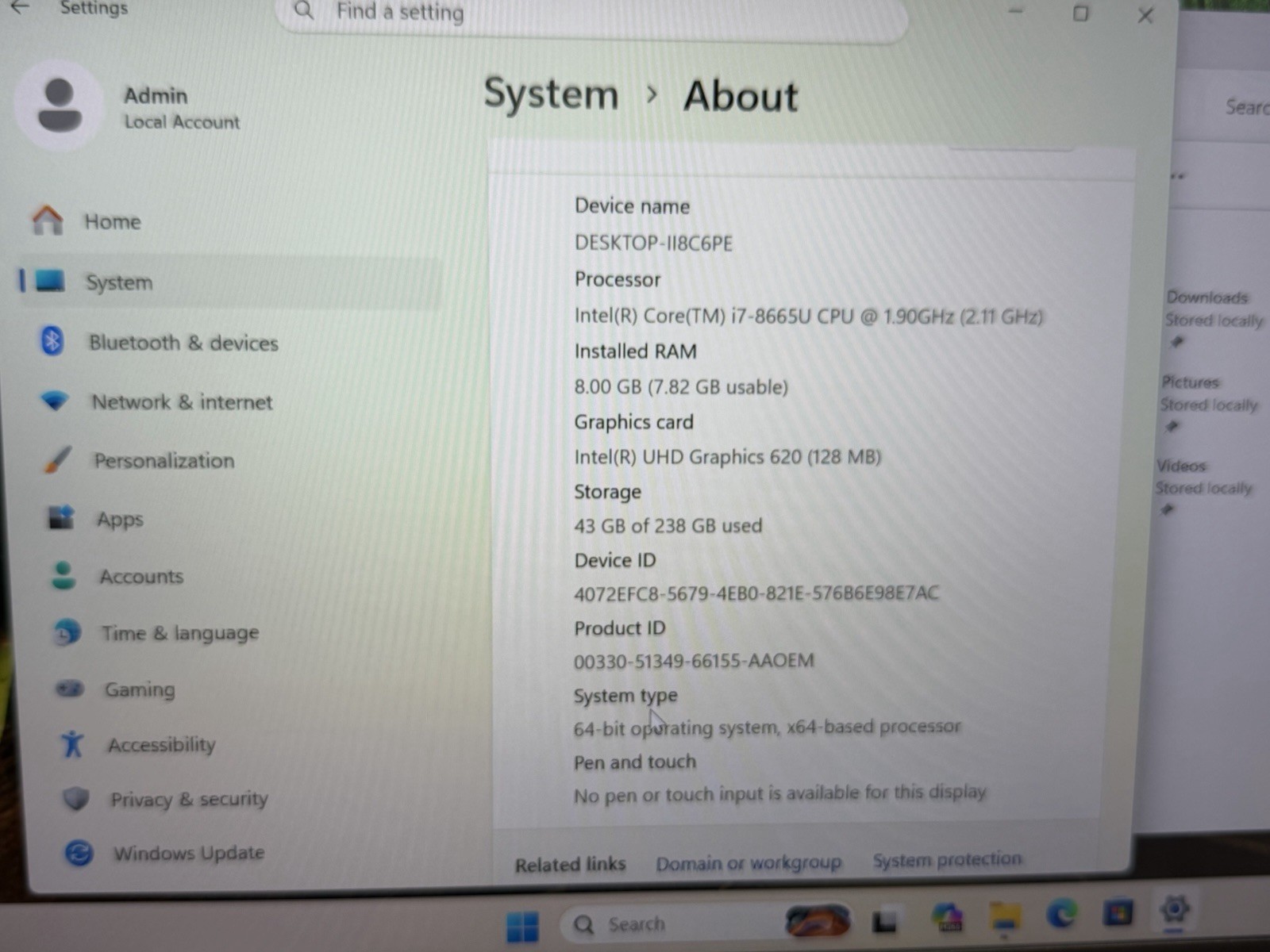 Dell Latitude 7300 13.3″ FHD LAPTOP I7-8665u CPU✔8GB RAM✔256GB SSD✔WIN 11Pro