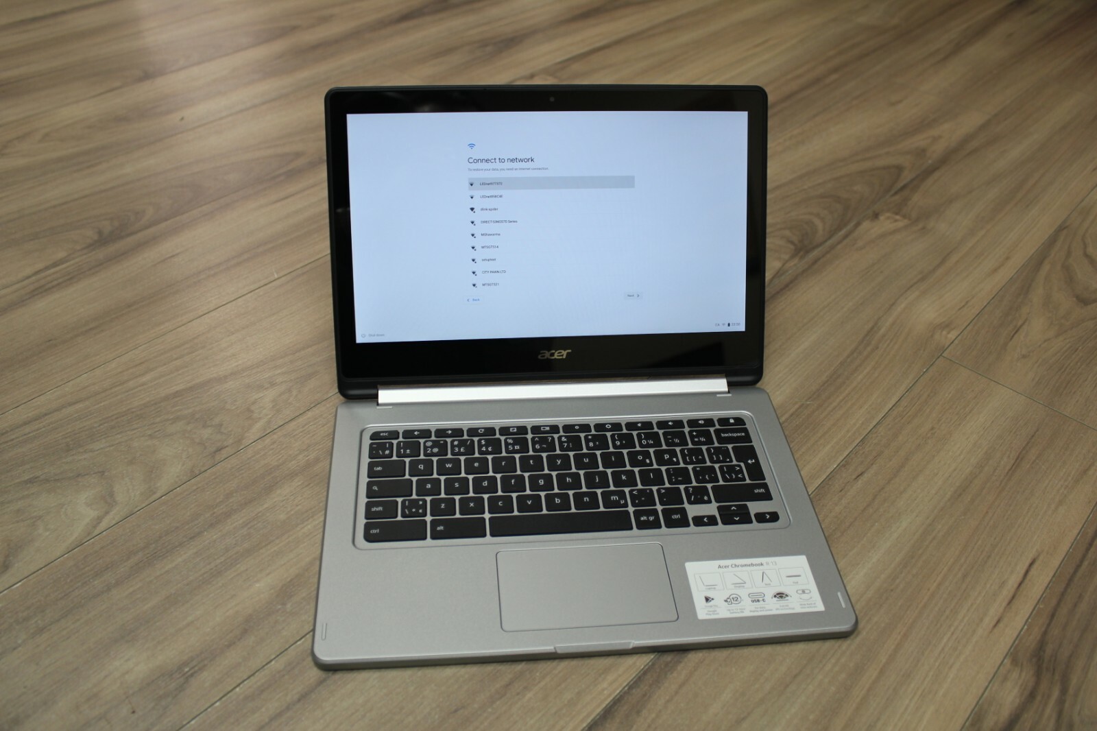 Acer R 13 13.3″ Touch 2-in-1 Chromebook MTK M8173C / 32GB eMMC / 4GB RAM Laptop