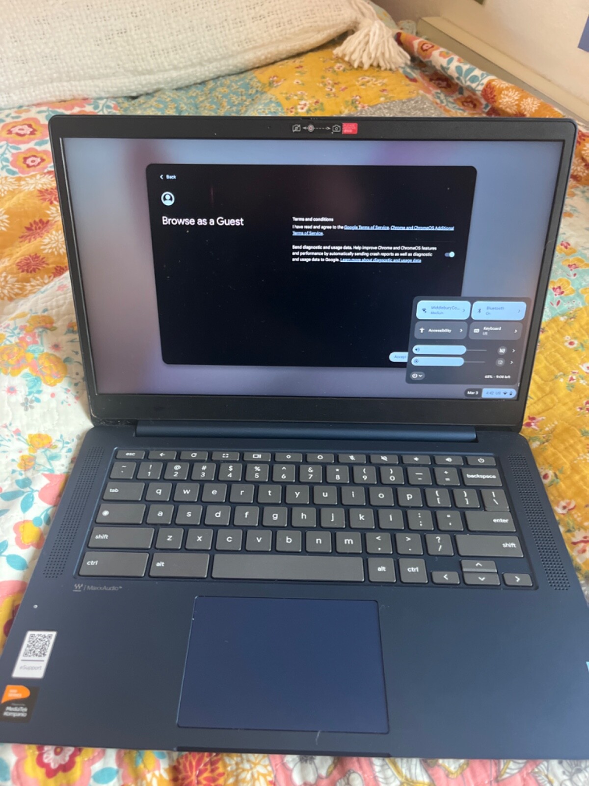 Lenovo Slim 3 Chromebook 14″ Touch (64GB eMMC, MediaTek Kompanio 500 Series,…