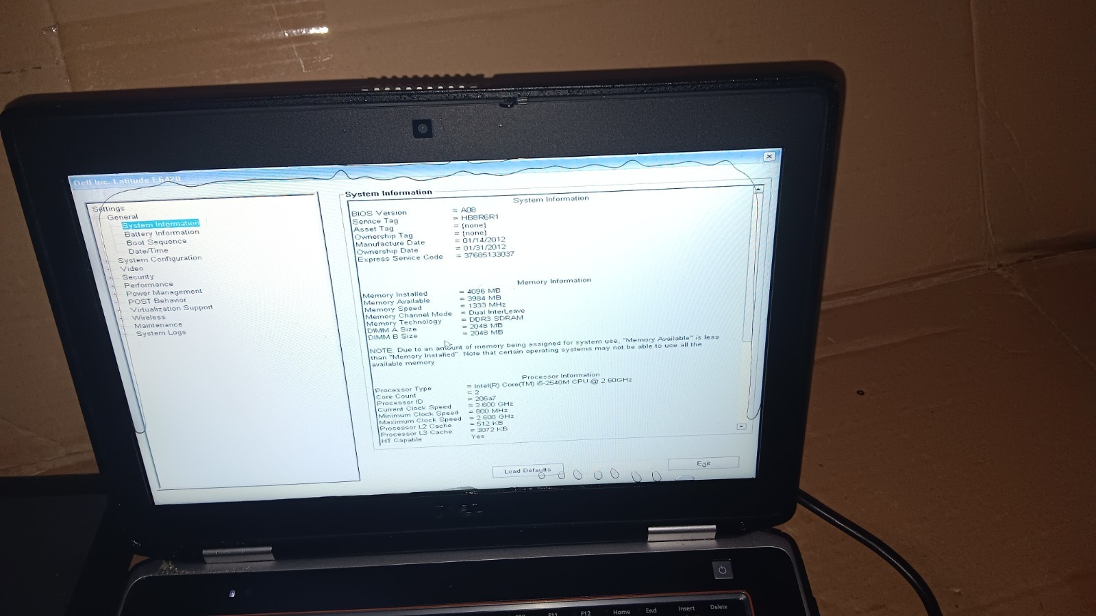 Lot of 2 Dell Latitude E6420 ATG 14″ Laptop Core i5 2540m @ 2.6GHz 14″ LCD Parts