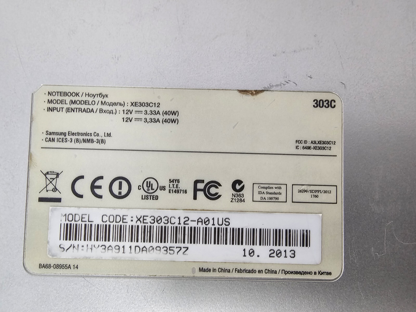 Samsung XE303 C12 11.6″ Chromebook Exynos 5 – 2GB RAM – 16GB eMMC XE303C12-A01US