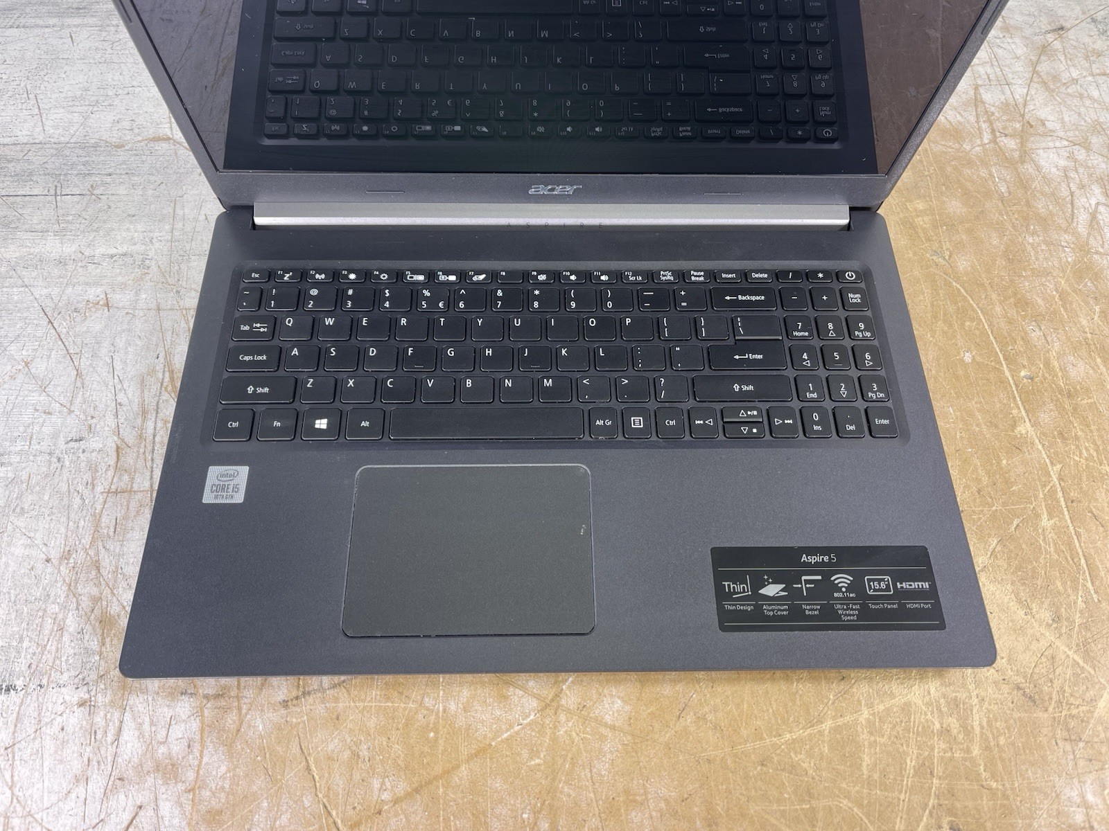 ACER ASPIRE 5 A515-55T-54BM i5-1035G1 @ 1.00GHz, 4GB RAM, NO HDD/OS – (PARTS)