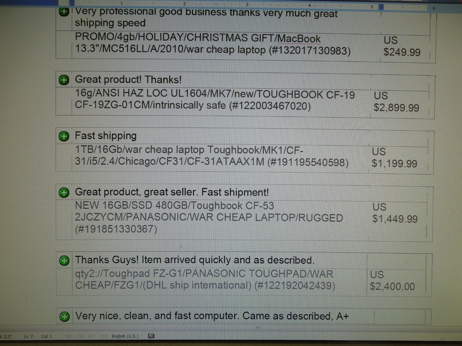 NEW/ANSI haz loc/class1 div2/core i5/FZ-G1Q2659VM/Panasonic toughpad/2.4/win10