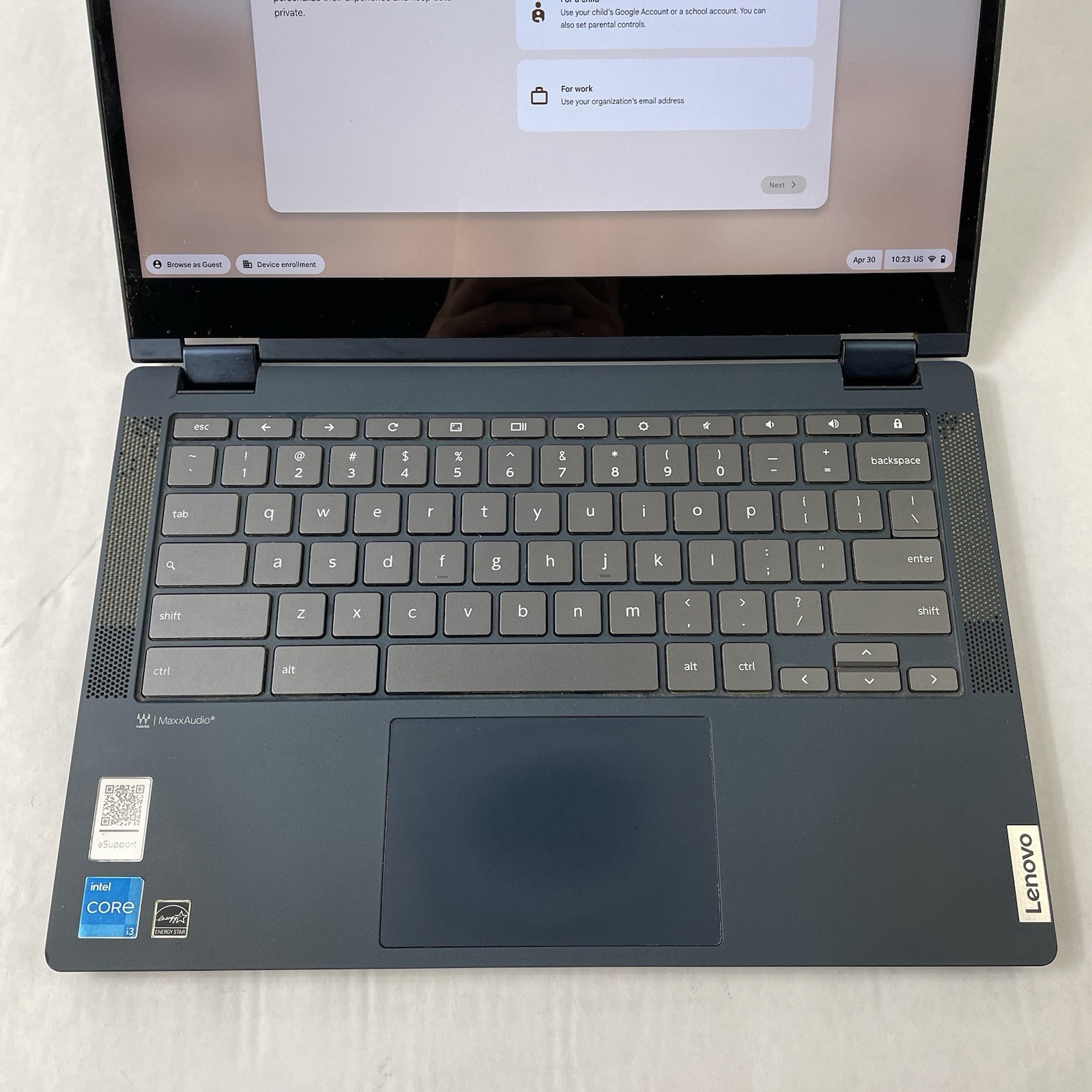 Lenovo IP Flex 5 Chrome 11.6″ Core i5-1115G4 3.00 GHz 8 GB RAM 16 GB HDD No AC