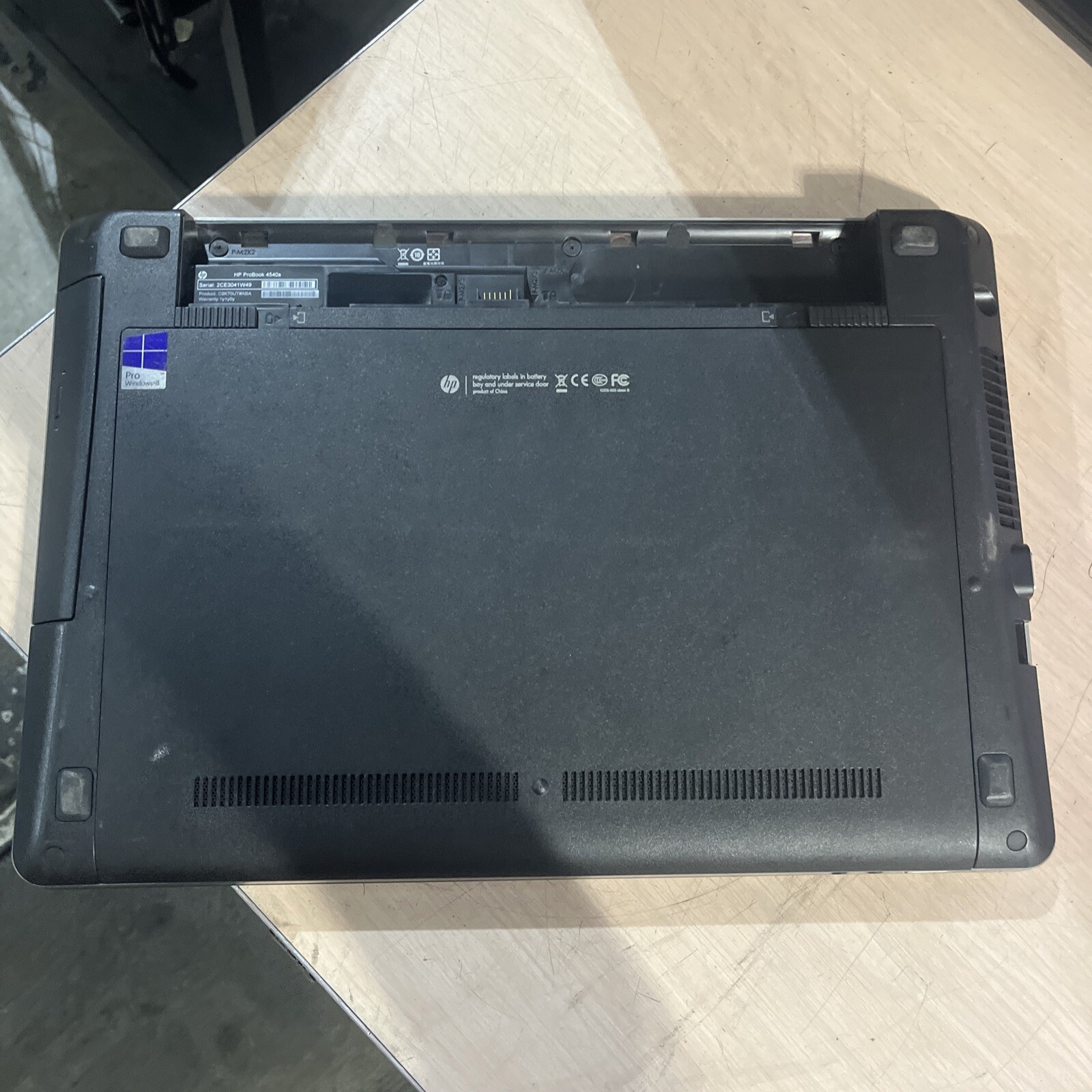 HP PROBOOK 4540S INTEL CORE I3-3110M 2.40GHZ 4GB RAM NO HD “