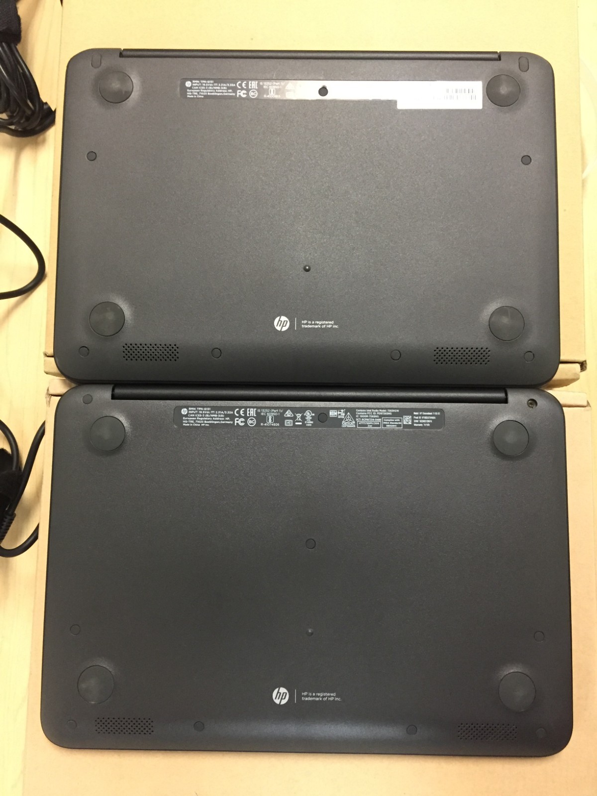 Lot of 2 *Bad Battery* HP Chromebook 14 14-ak030nr 11 G4/N2840/4GB RAM/16GB