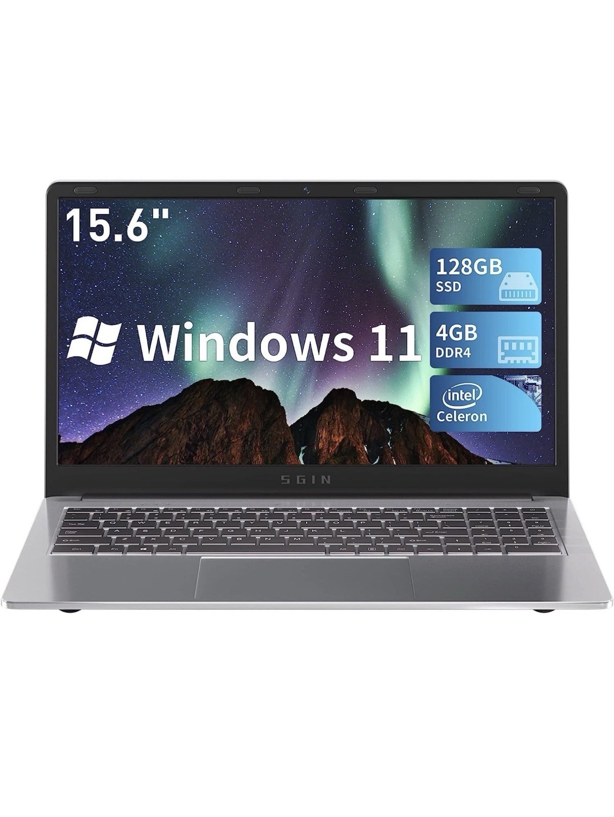 SGIN SGIN-M15 15.6″ FHD Celeron N4020C 1.1GHz Intel UHD Graphics 600 4GB RAM