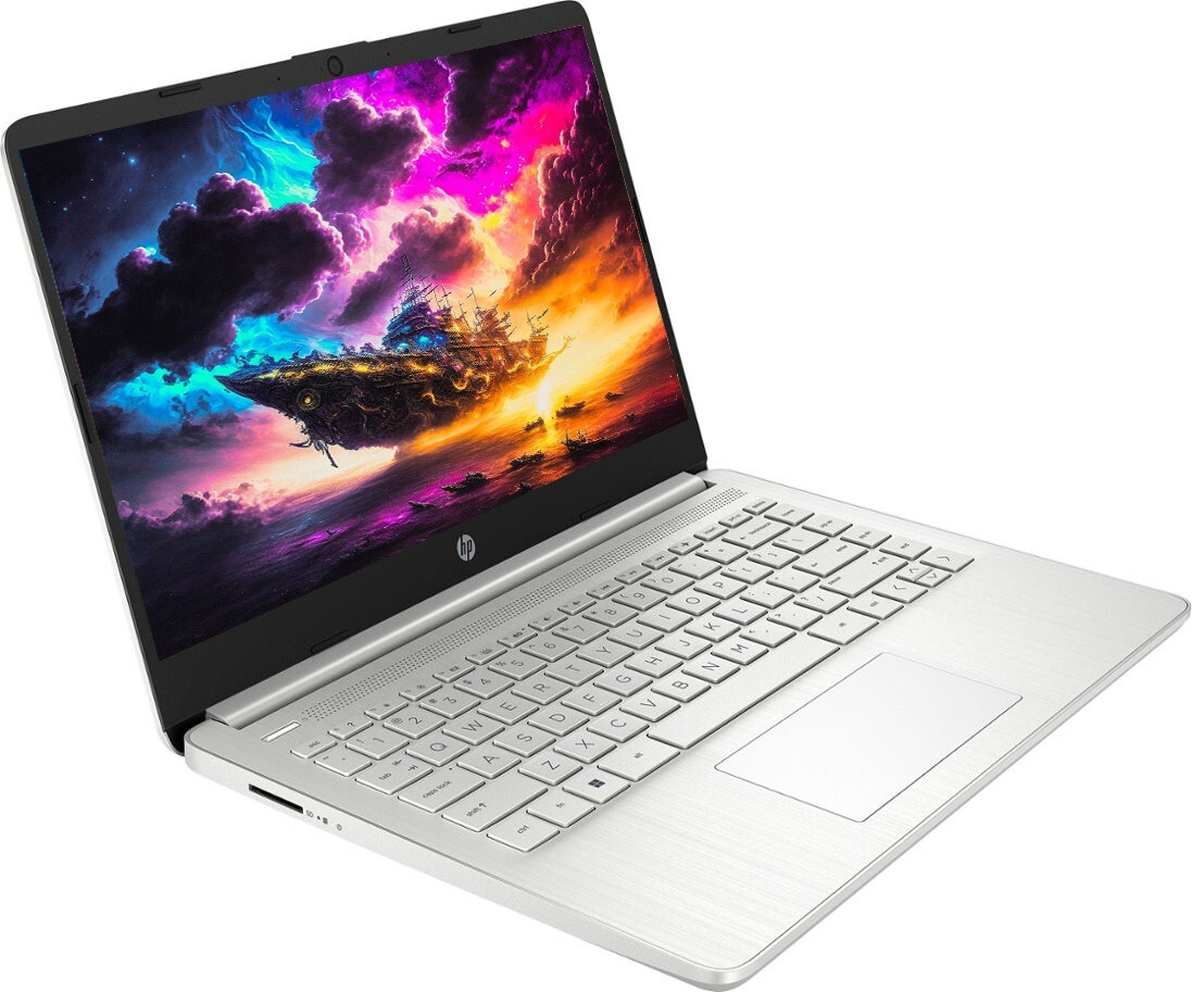 HP 2024 Newest Laptop 14″HD Intel 4-Core Up to 16GB RAM & 384GB Storage Silver
