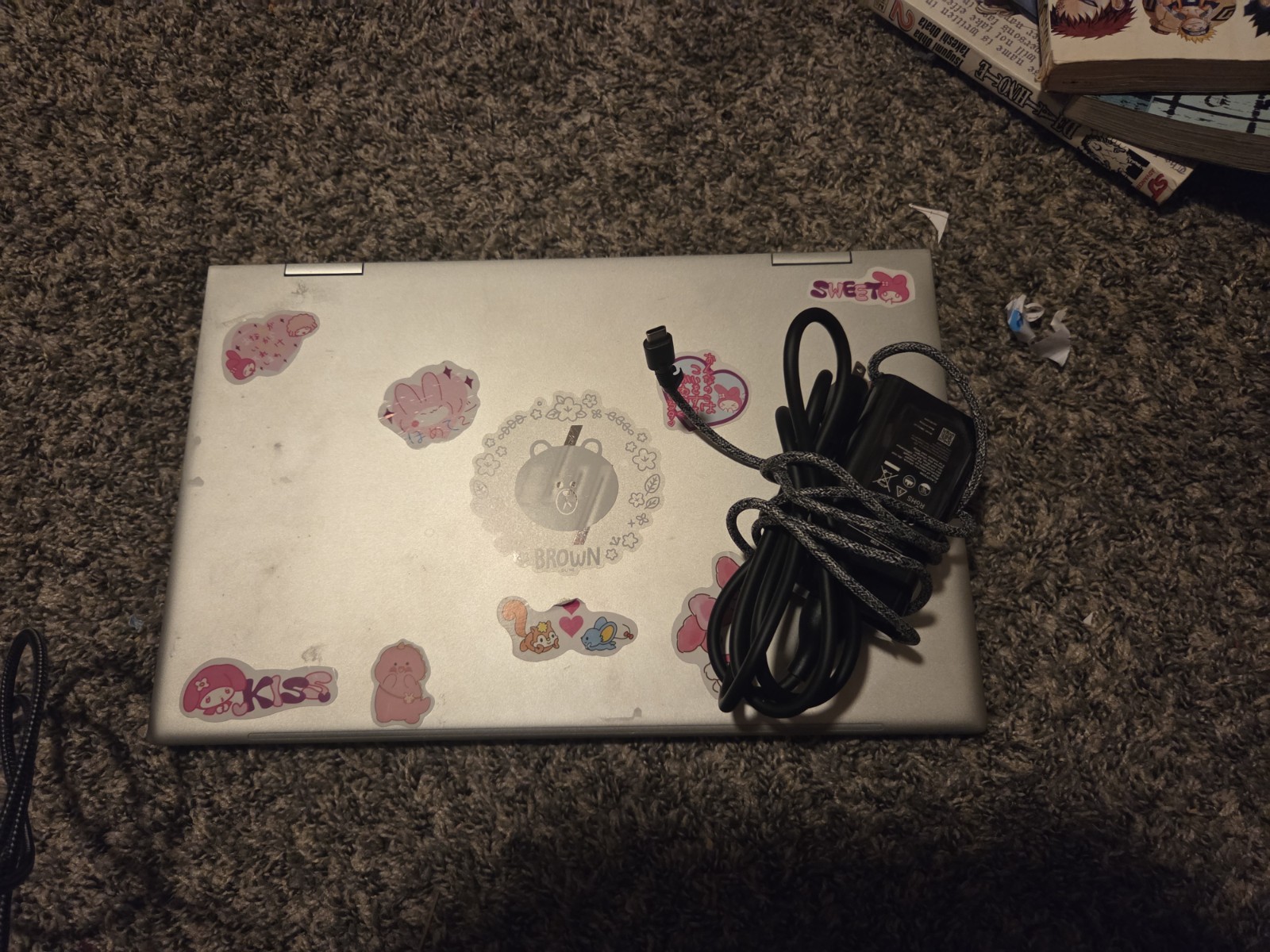 HP envy x360 laptop + charger